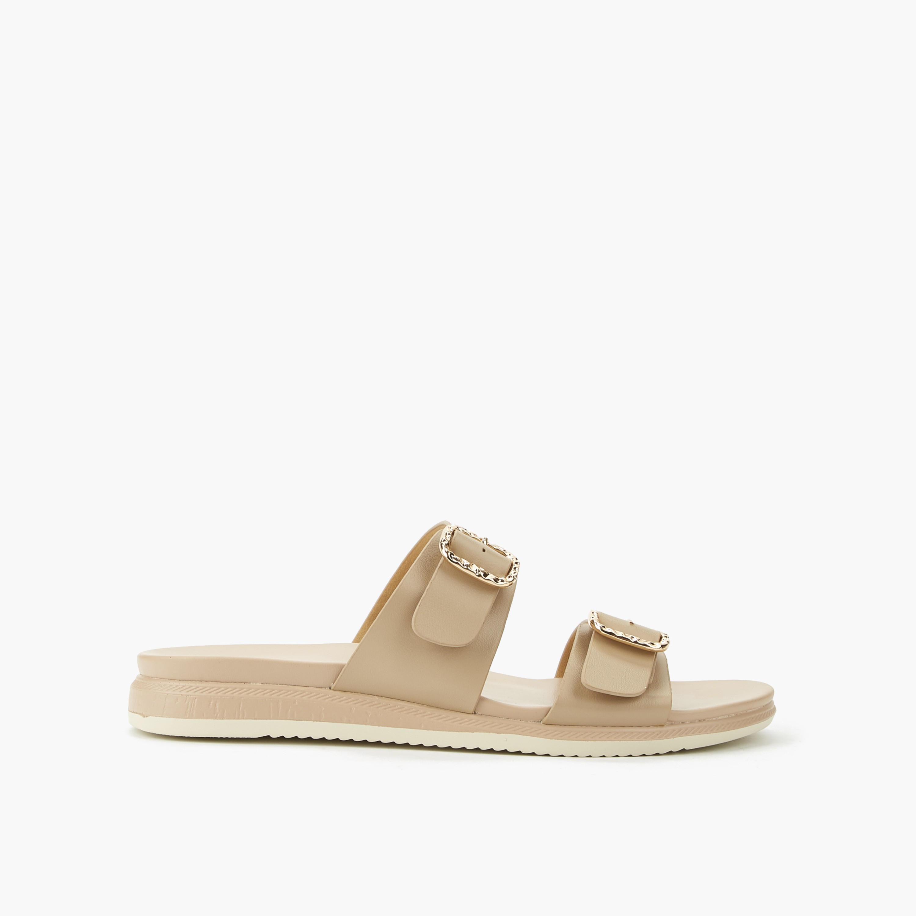 Le Confort Women Metallic Accent Sandals-women-shoes-flats-sandals-image-3