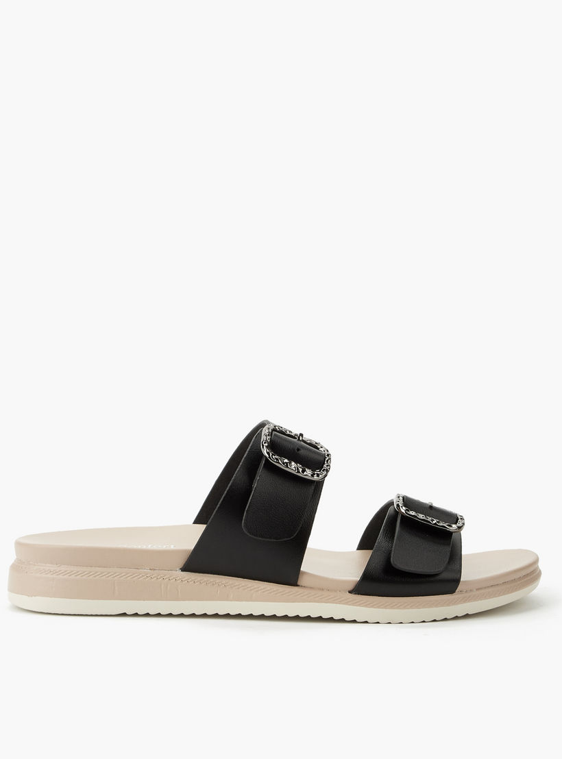 Le Confort Women Metallic Accent Sandals-women-shoes-flats-sandals-image-3