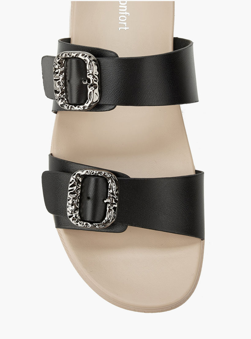 Le Confort Women Metallic Accent Sandals-women-shoes-flats-sandals-image-4