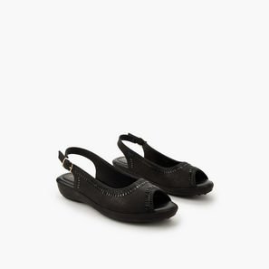 Le Confort Women Embellished Peep Toe Sandals-women-shoes-sandals-image-1