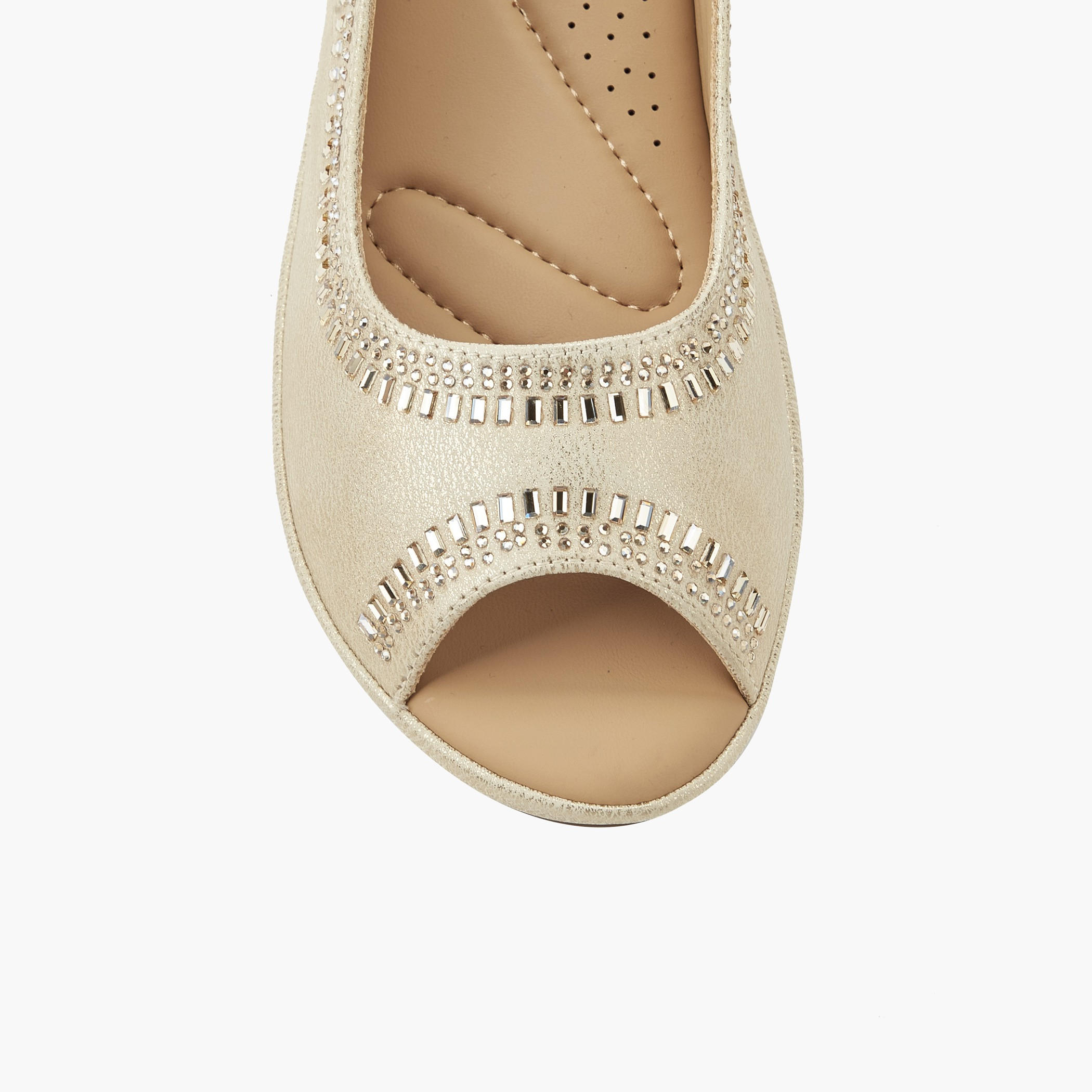 Le Confort Women Embellished Peep Toe Sandals-women-shoes-flats-sandals-image-4