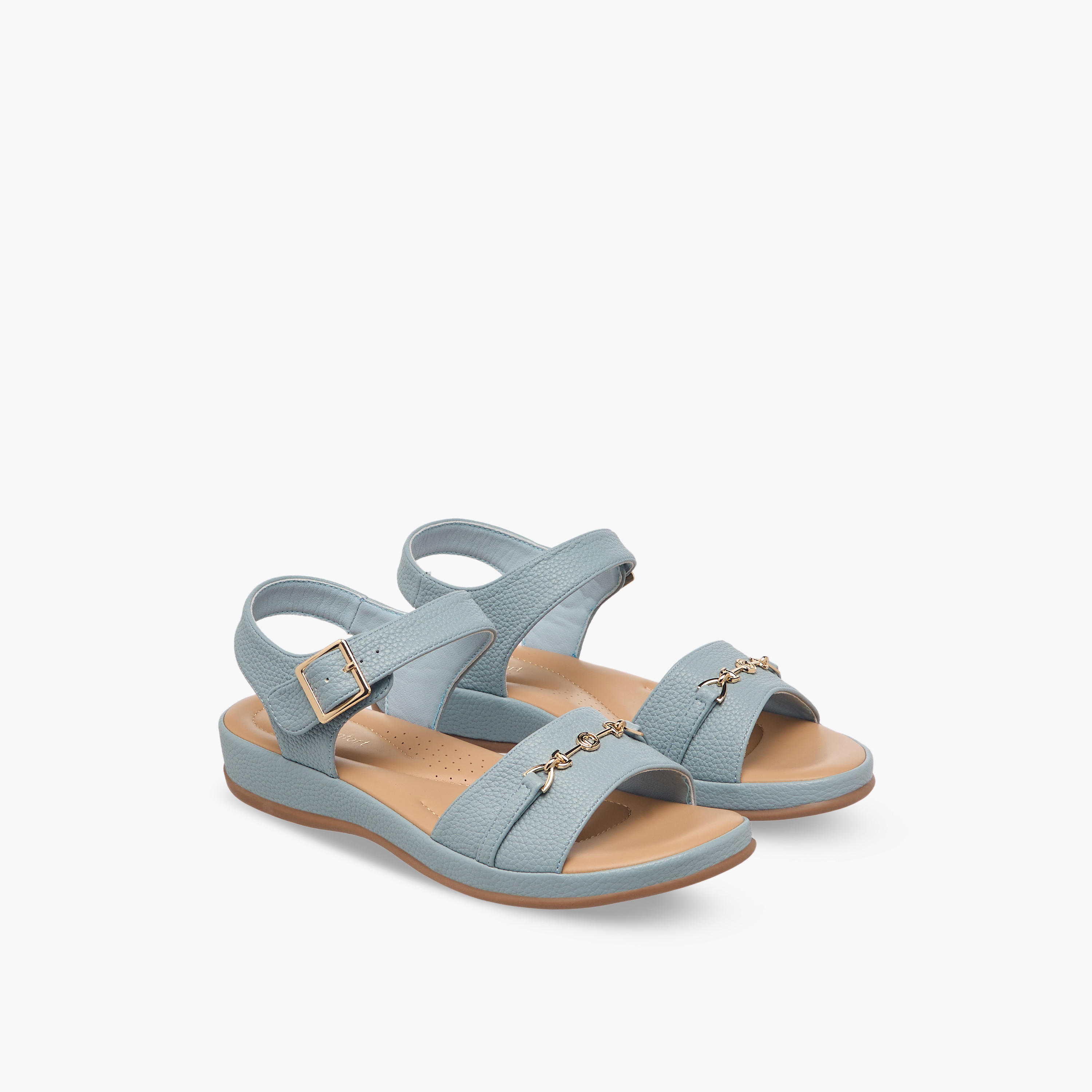 صندل بإبزيم إغلاق للنساء من لو كونفورت-women-shoes-flats-sandals-image-1