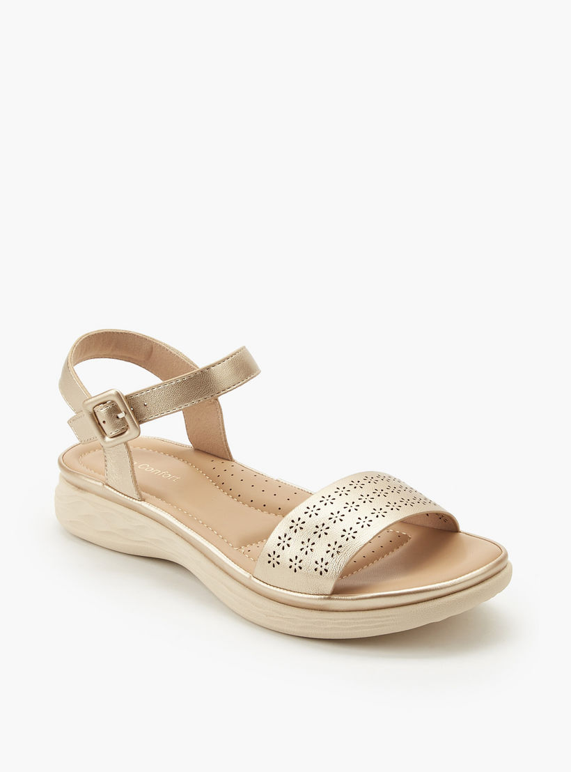 Le Confort Women Perforated Detail Sandals-women-shoes-flats-sandals-image-2