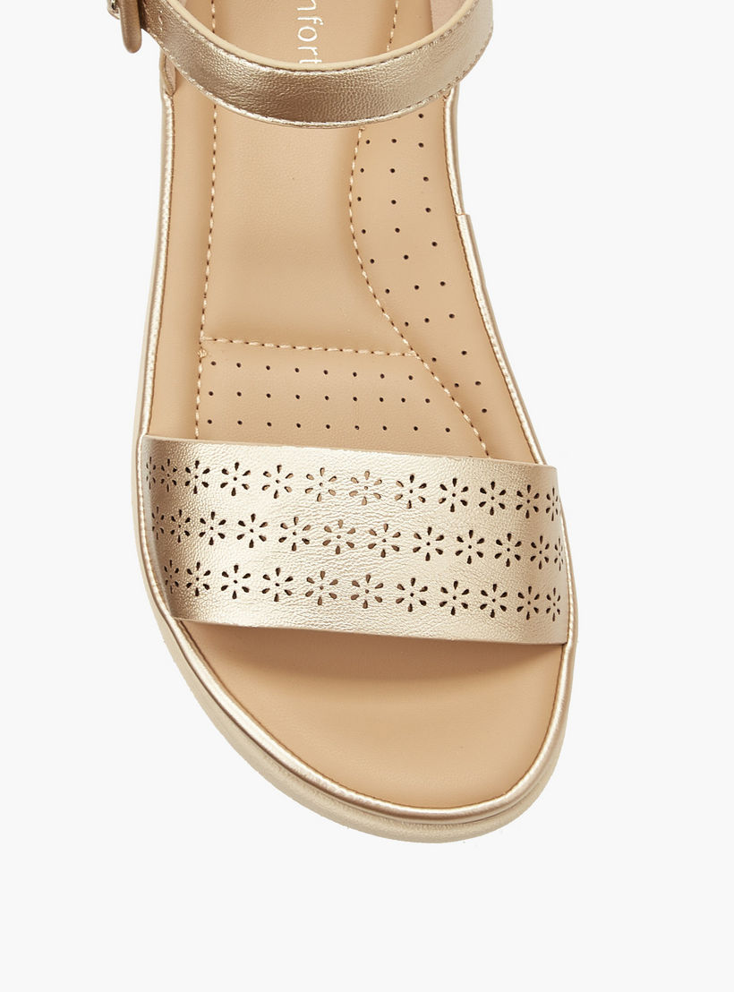Le Confort Women Perforated Detail Sandals-women-shoes-flats-sandals-image-4