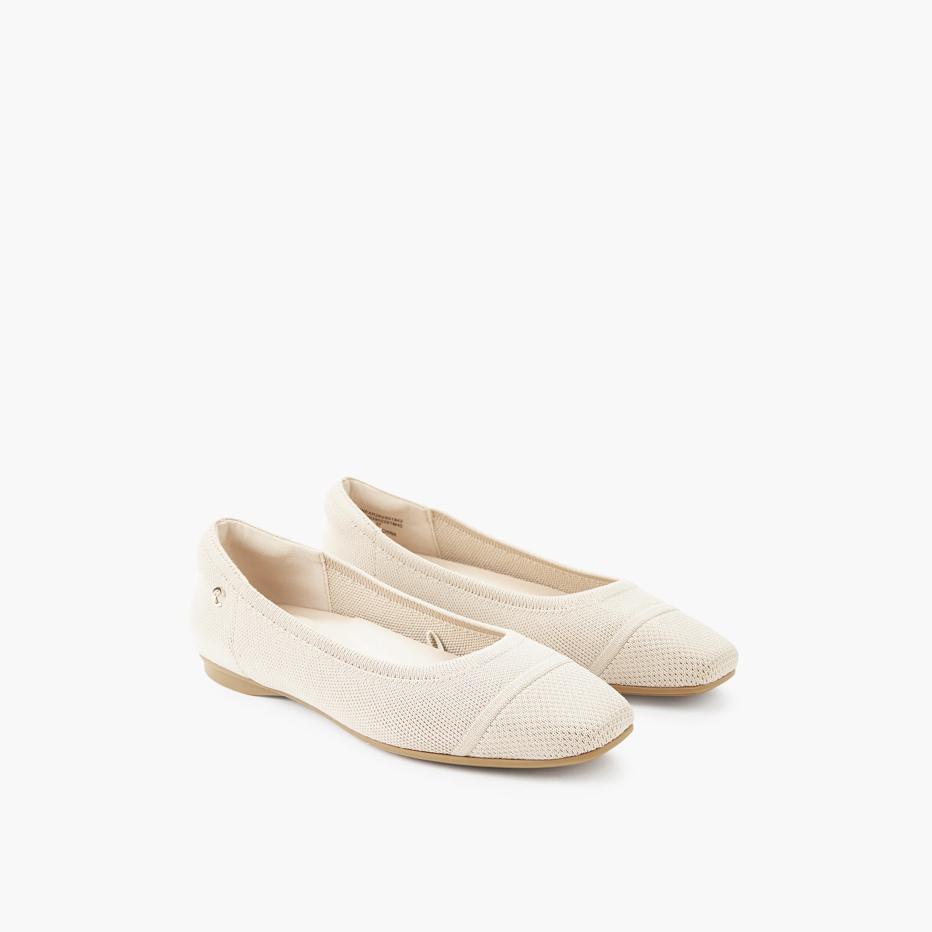 Le Confort Women Textured Ballerina Shoes-women-shoes-flats-ballerinas-image-1