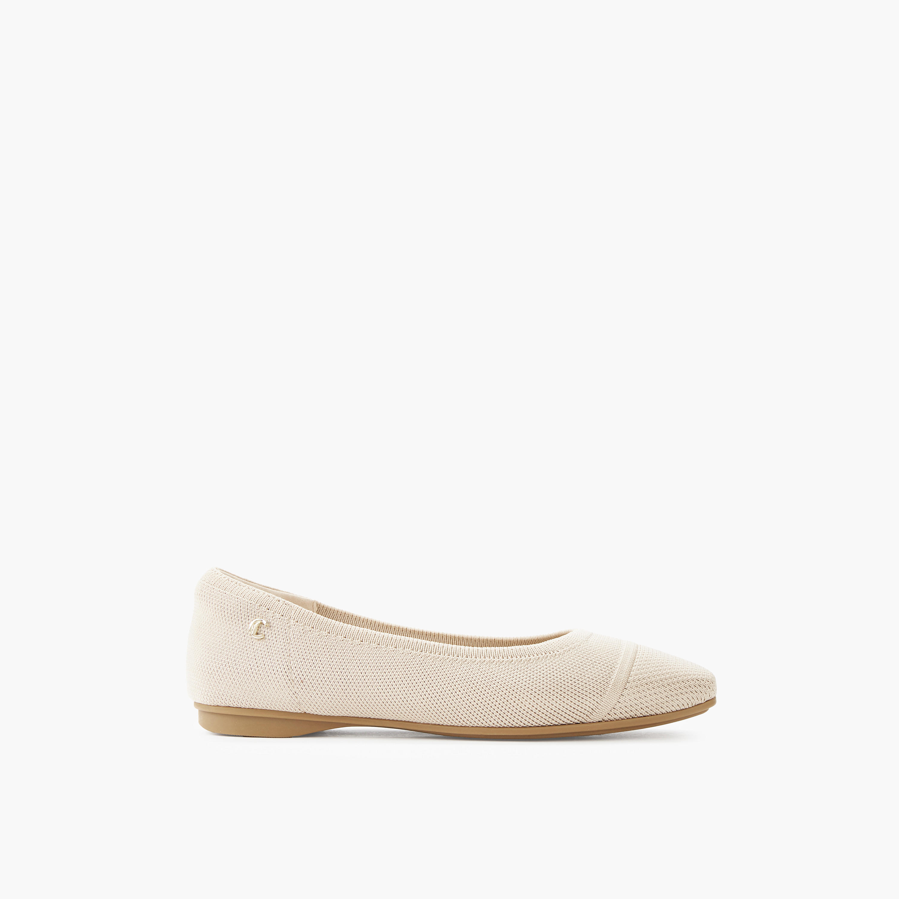 Le Confort Women Textured Ballerina Shoes-women-shoes-flats-ballerinas-image-3
