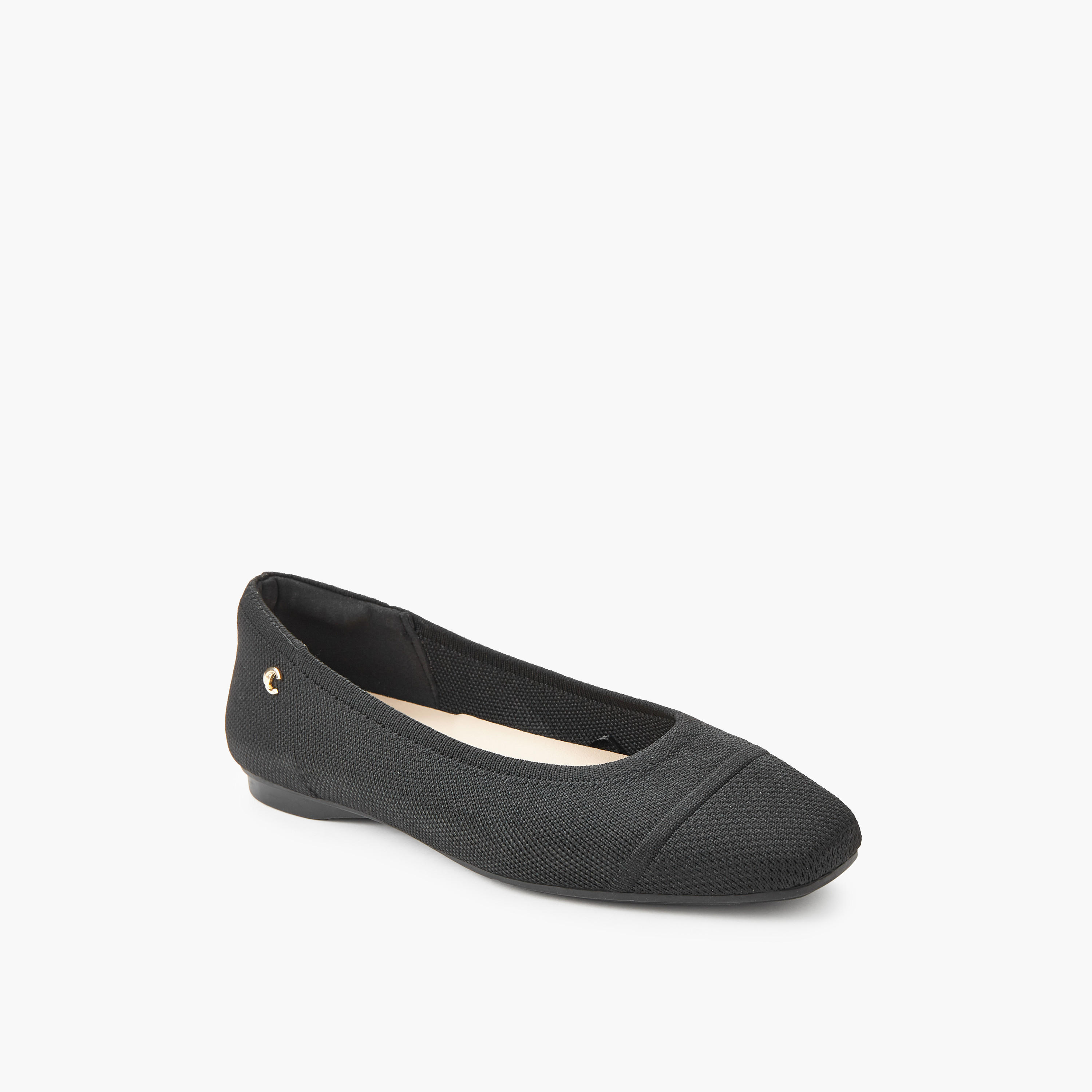 Le Confort Women Textured Ballerina Shoes-women-shoes-flats-ballerinas-image-2