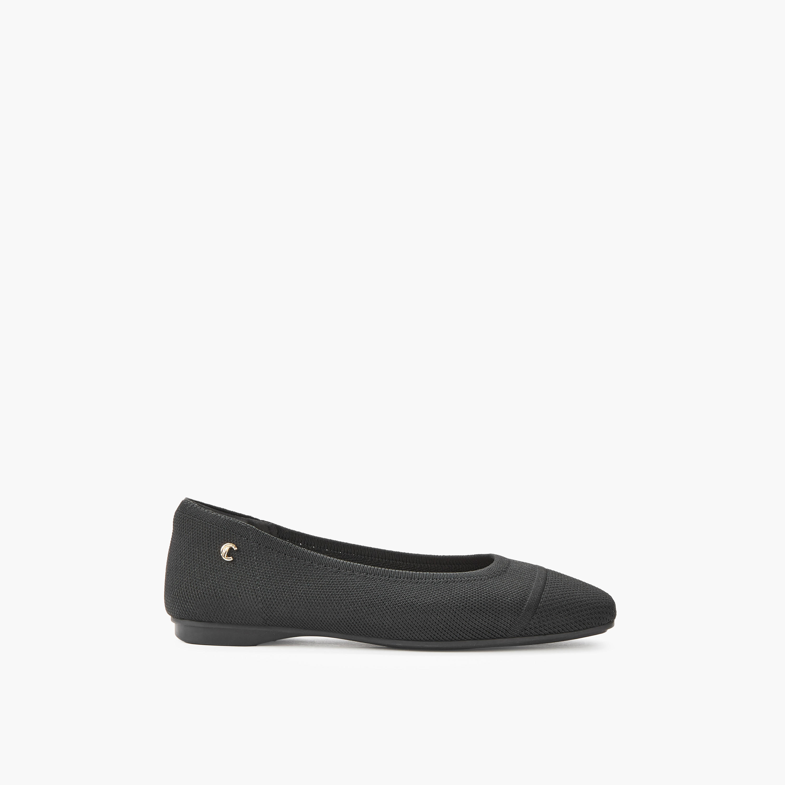 Le Confort Women Textured Ballerina Shoes-women-shoes-flats-ballerinas-image-3