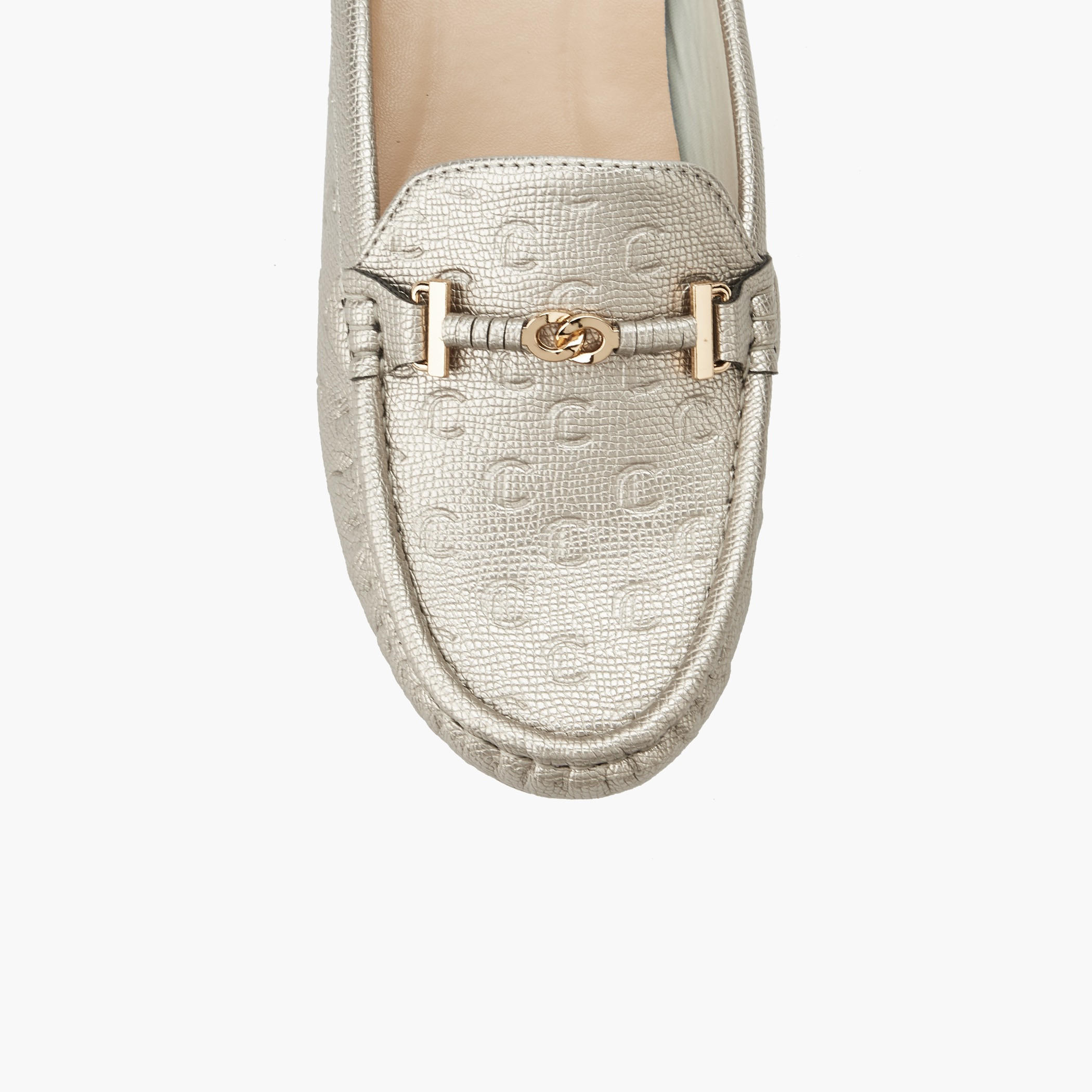Le Confort Women Monogram Embossed Mules-women-shoes-flats-mules-image-4