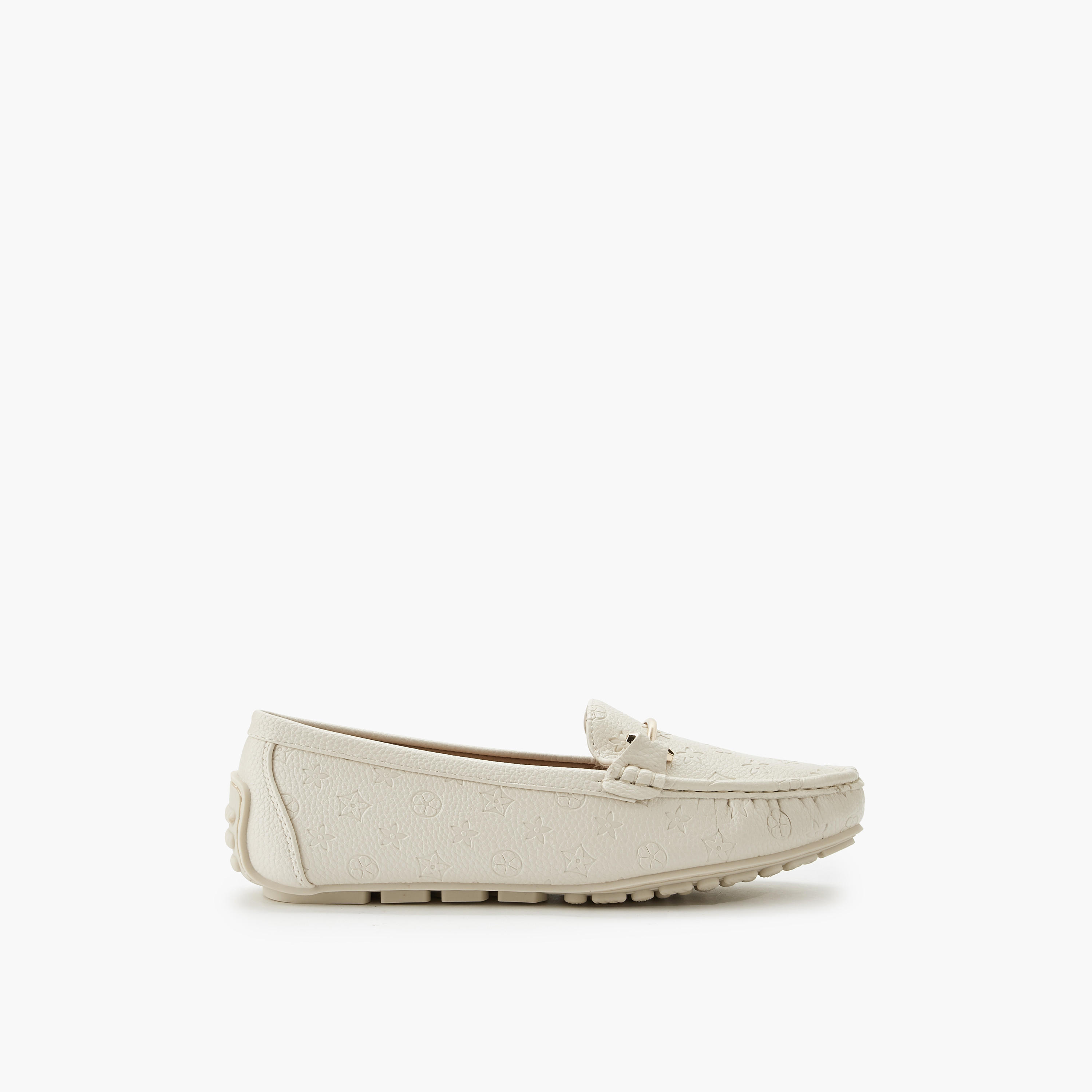 Le Confort Women Monogram Embossed Loafers-women-shoes-flats-loafers-image-2