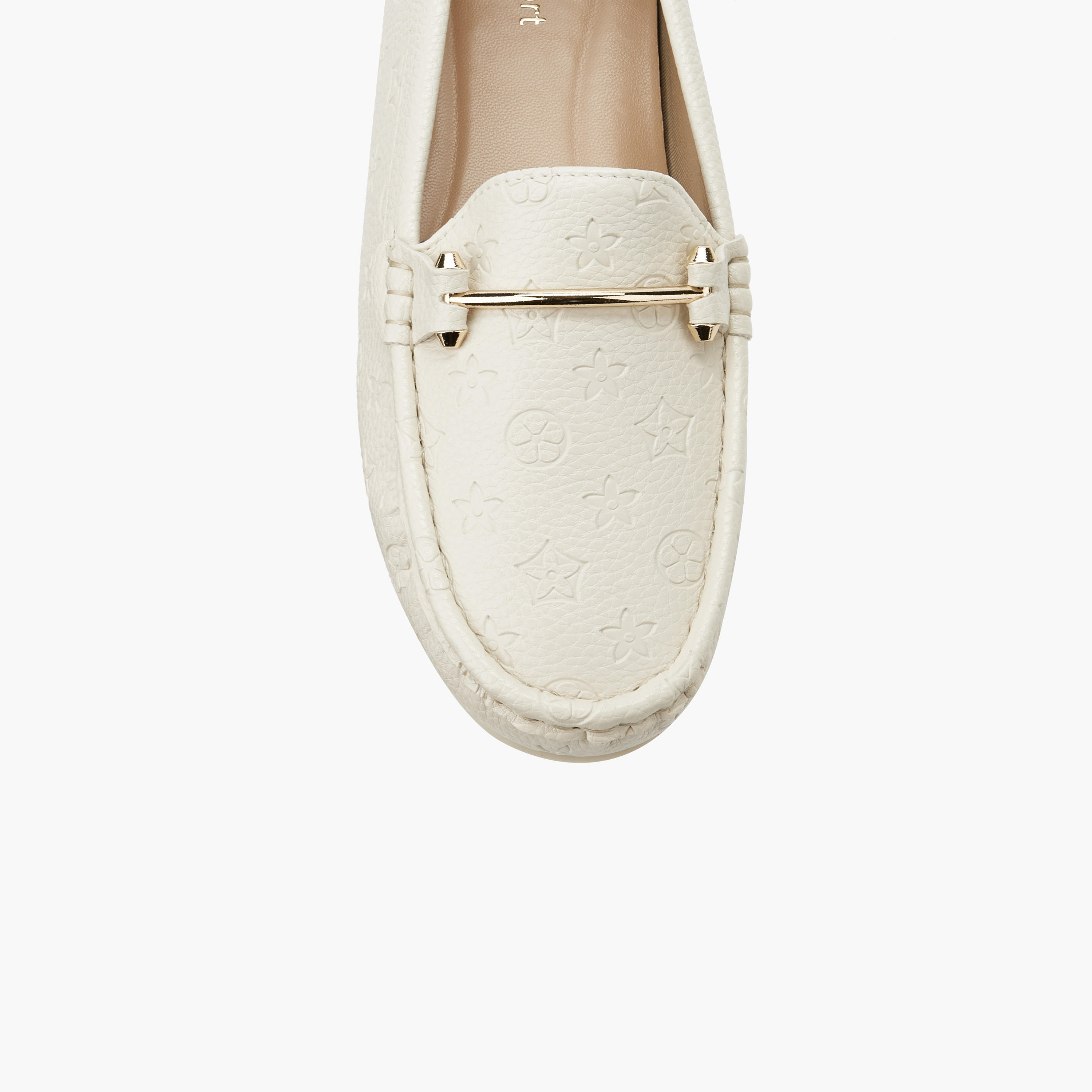Le Confort Women Monogram Embossed Loafers-women-shoes-flats-loafers-image-4