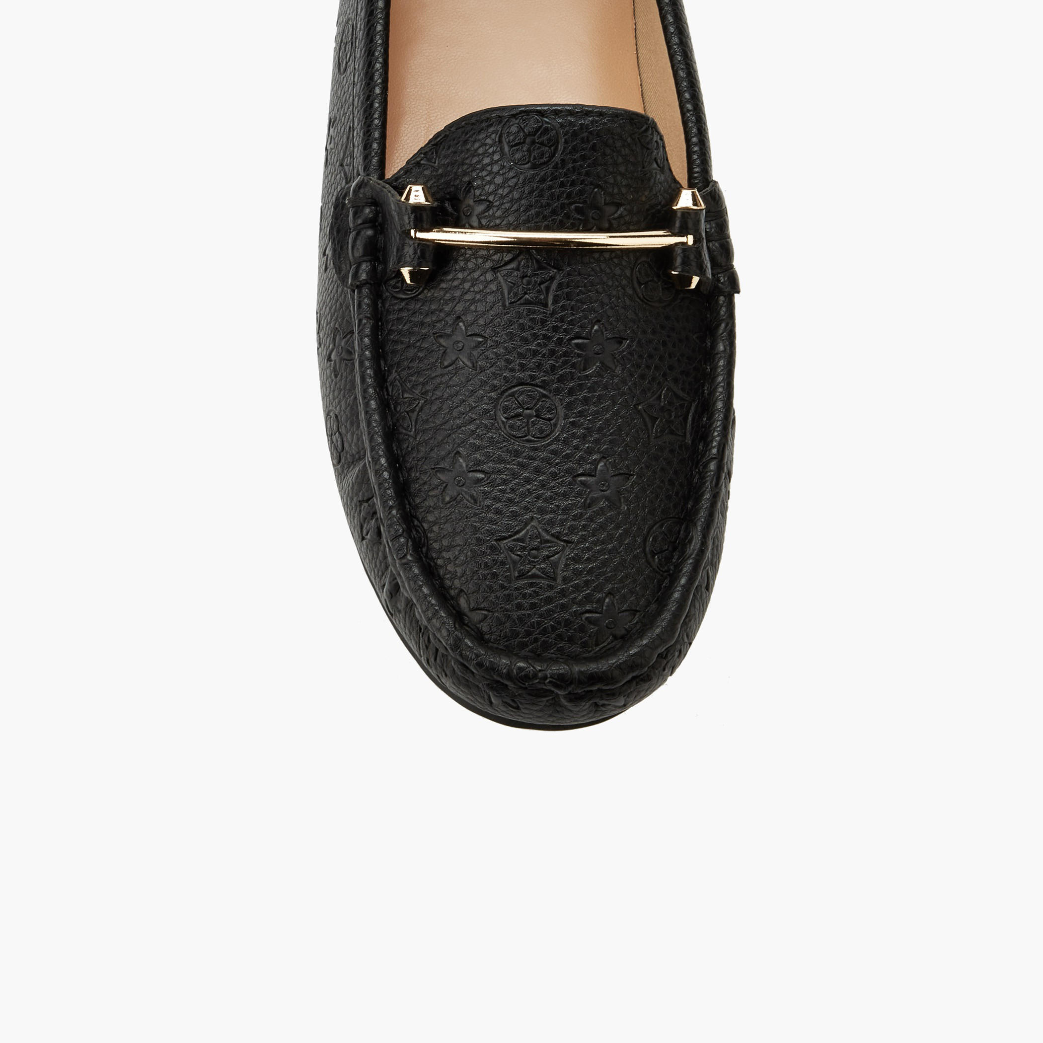 Le Confort Women Monogram Embossed Loafers-women-shoes-flats-loafers-image-4