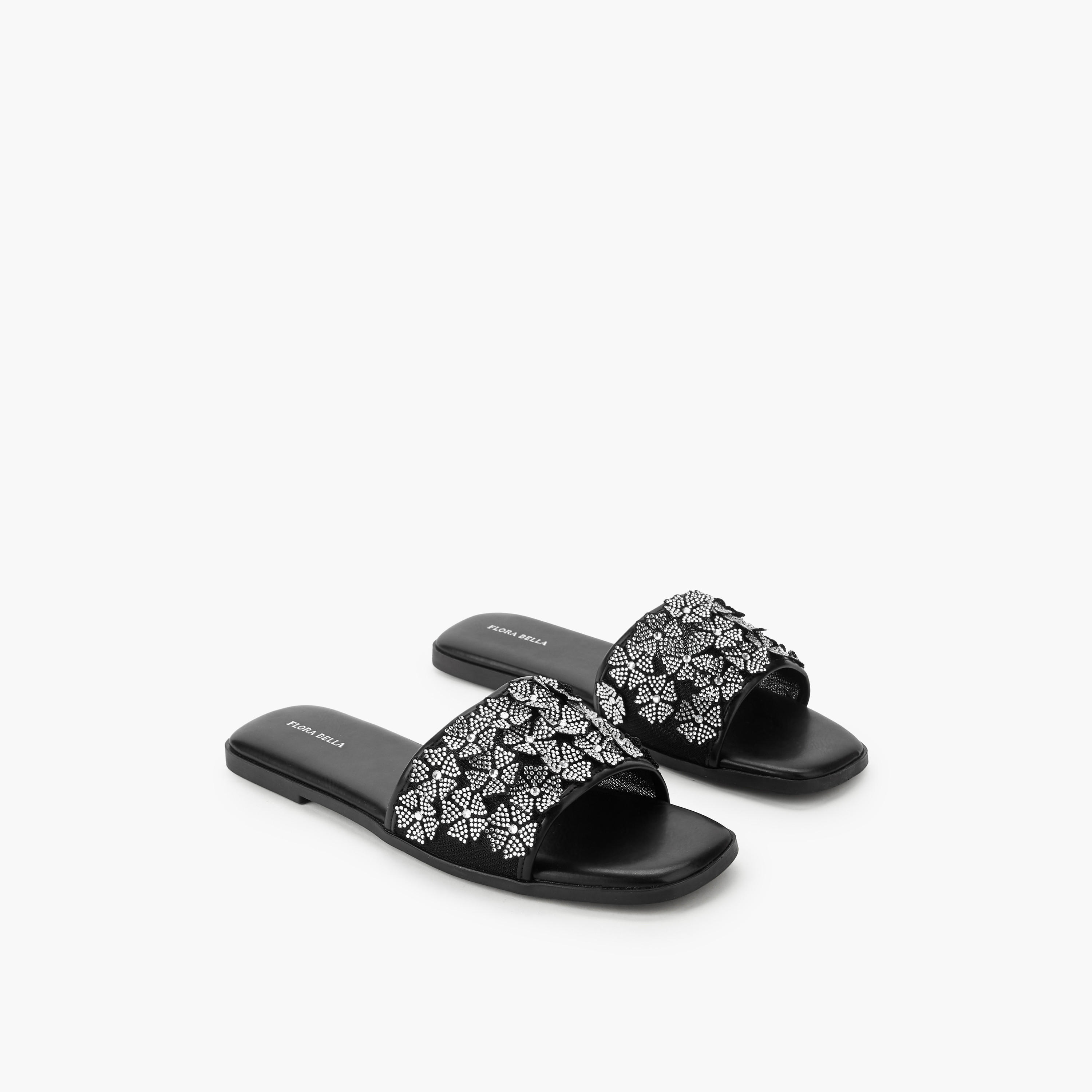 صندل مزين سهل الارتداء للنساء من فلورا بيلا-women-shoes-flats-sandals-image-1