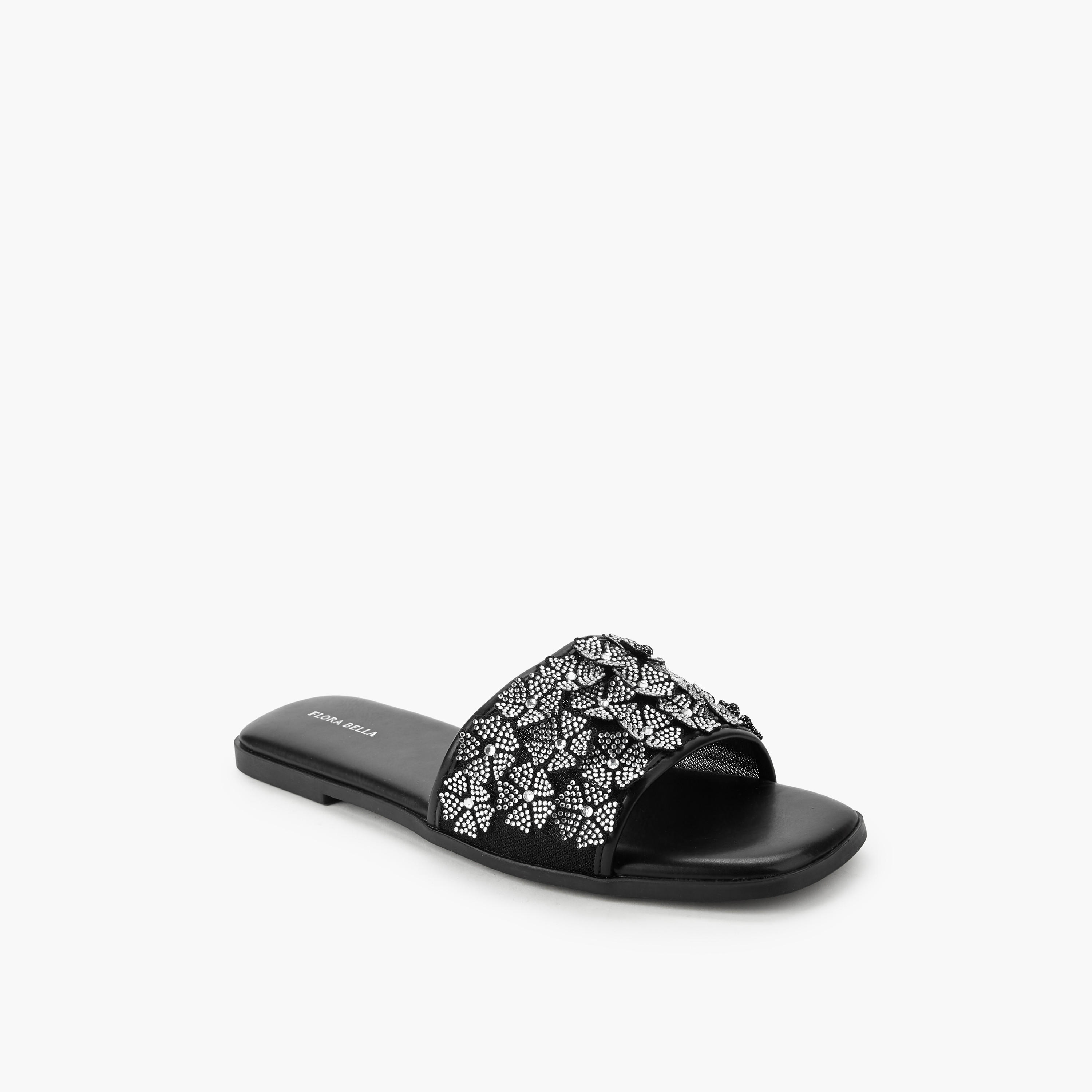 صندل مزين سهل الارتداء للنساء من فلورا بيلا-women-shoes-flats-sandals-image-2