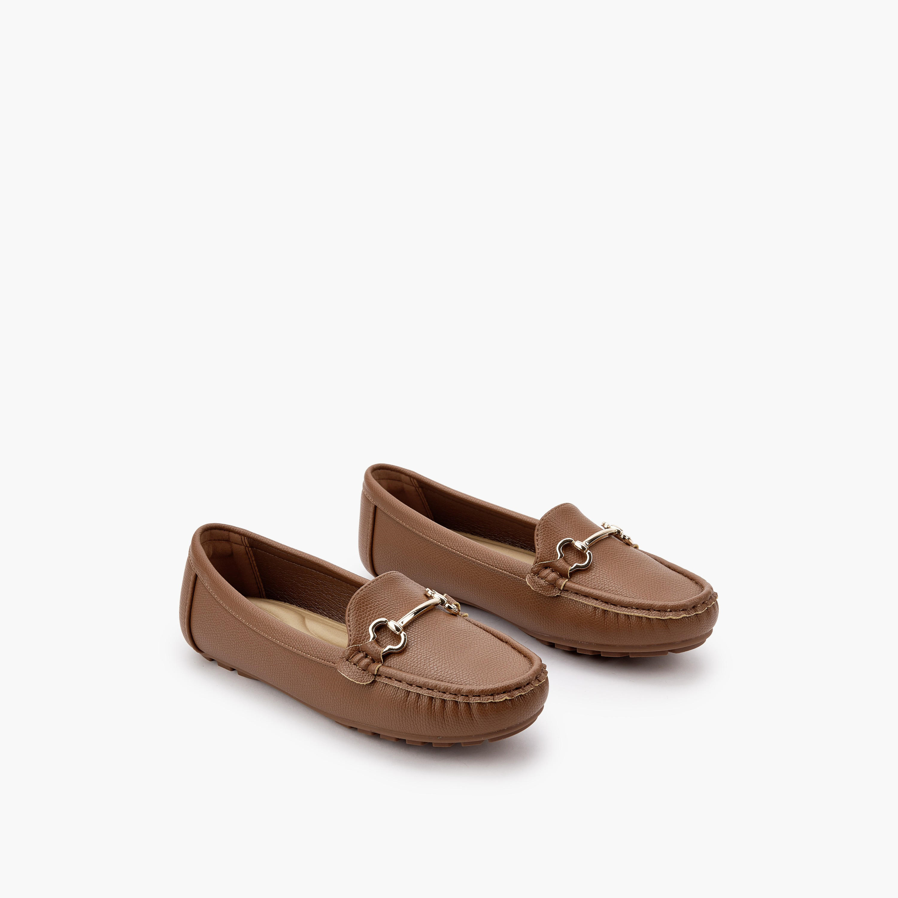 Le Confort Women Metallic Detail Moccasins-women-shoes-flats-moccasins-image-1
