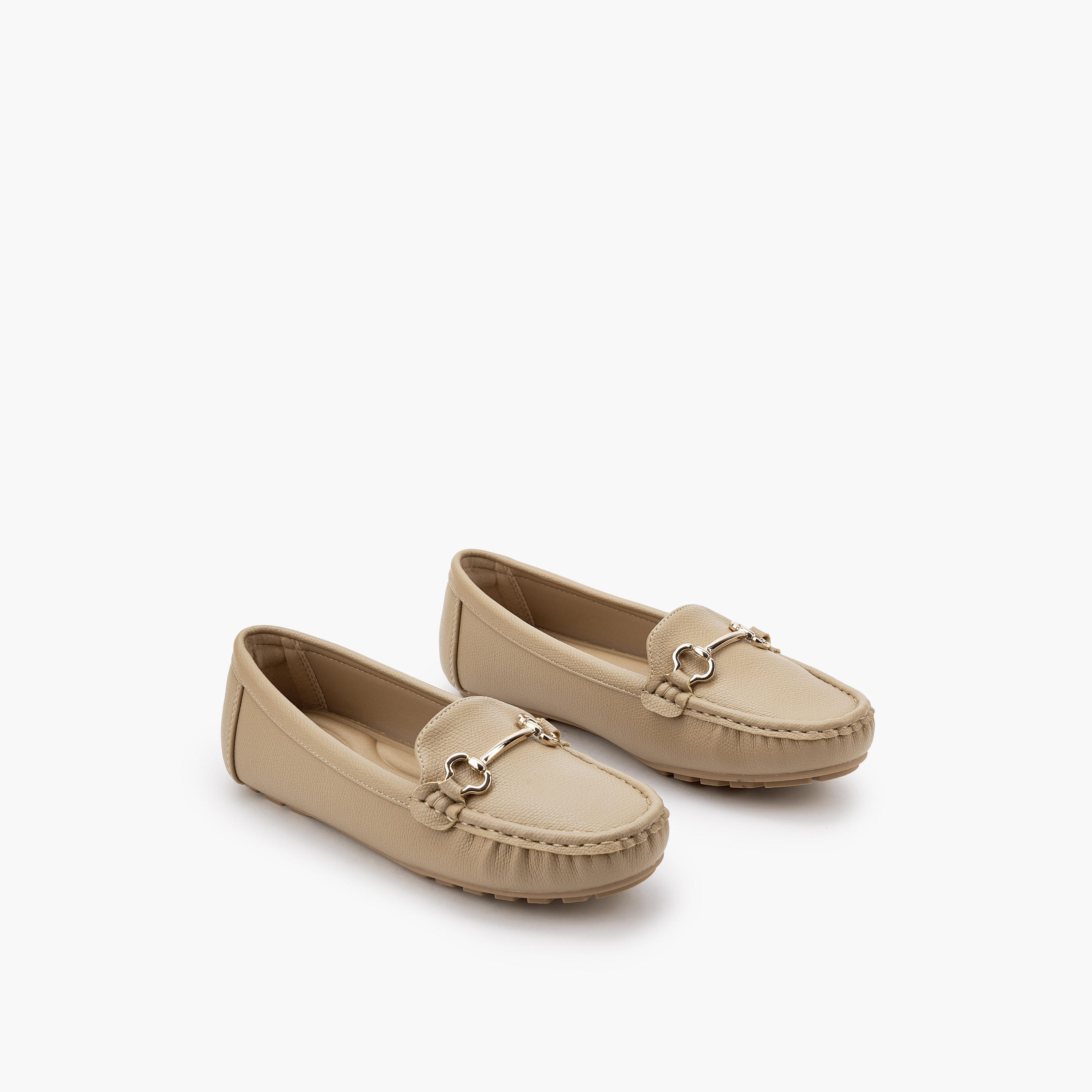 Le Confort Women Metallic Detail Moccasins-women-shoes-flats-moccasins-image-1