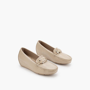 Le Confort Women Wedge Heel Loafers-women-shoes-sandals-image-1