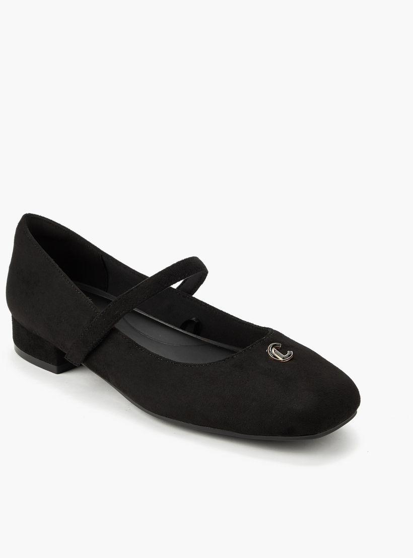 Le Confort Women Textured Square Toe Mary Jane Shoes-women-shoes-ballerinas-image-2