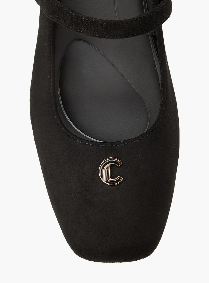 Le Confort Women Textured Square Toe Mary Jane Shoes-women-shoes-ballerinas-image-4