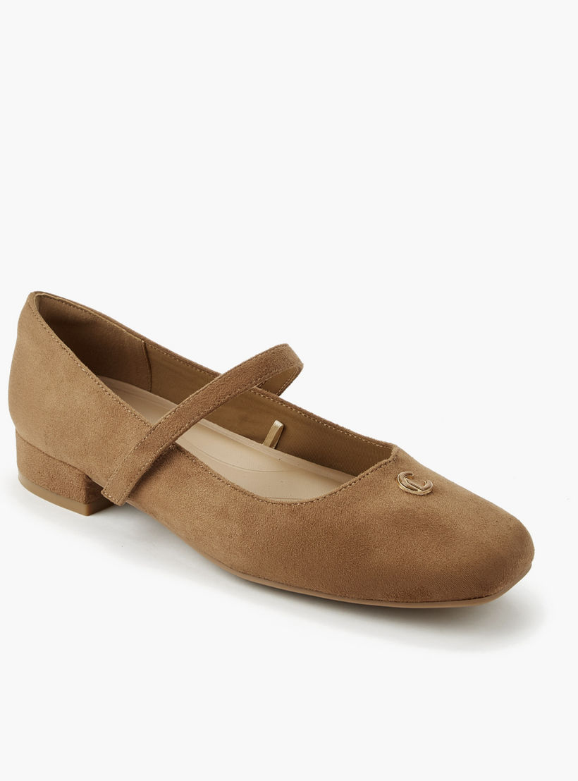 Le Confort Women Textured Square Toe Mary Jane Shoes-women-shoes-ballerinas-image-2