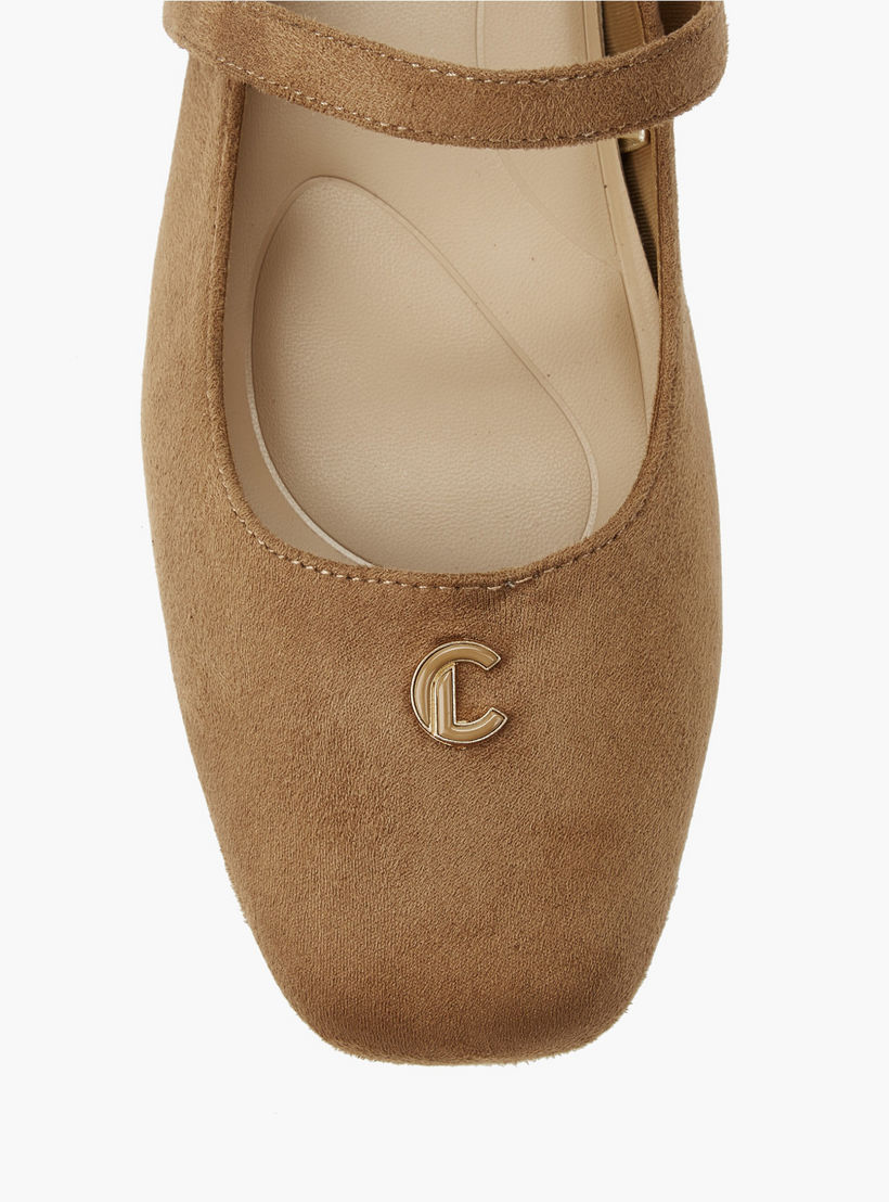 Le Confort Women Textured Square Toe Mary Jane Shoes-women-shoes-ballerinas-image-4