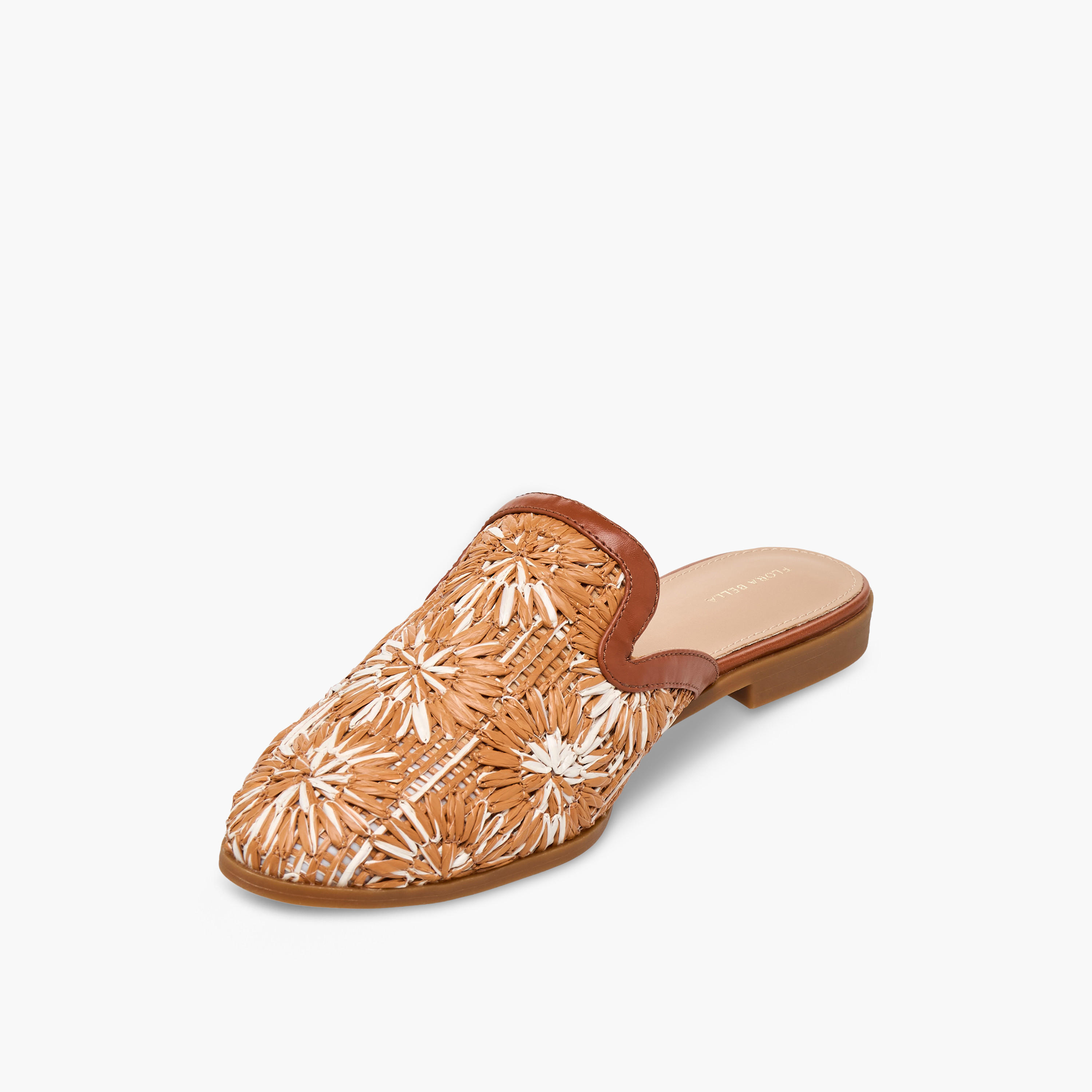 حذاء ميول منسوج بارز الملمس للنساء من فلورا بيلا-women-shoes-flats-mules-image-4
