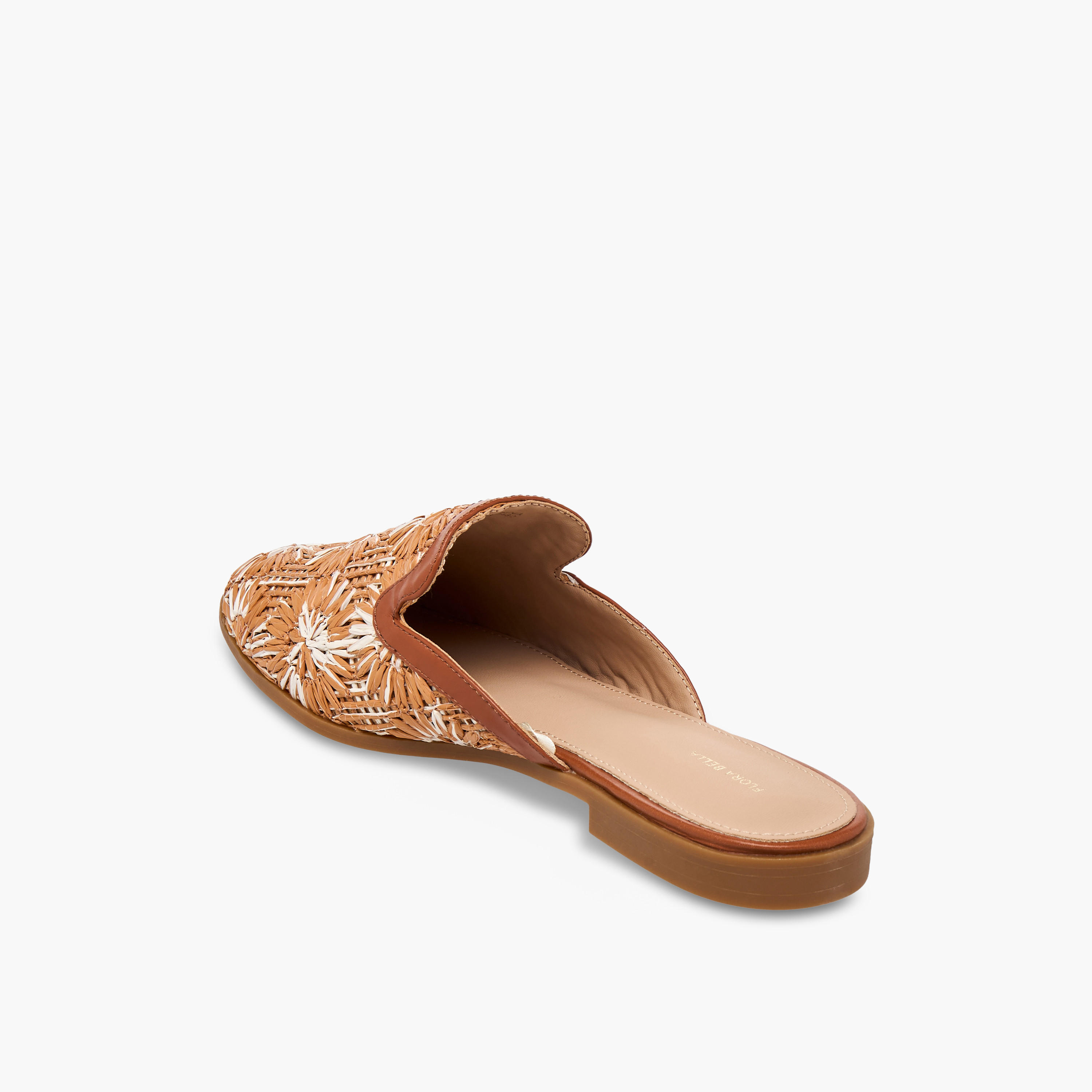 حذاء ميول منسوج بارز الملمس للنساء من فلورا بيلا-women-shoes-flats-mules-image-5