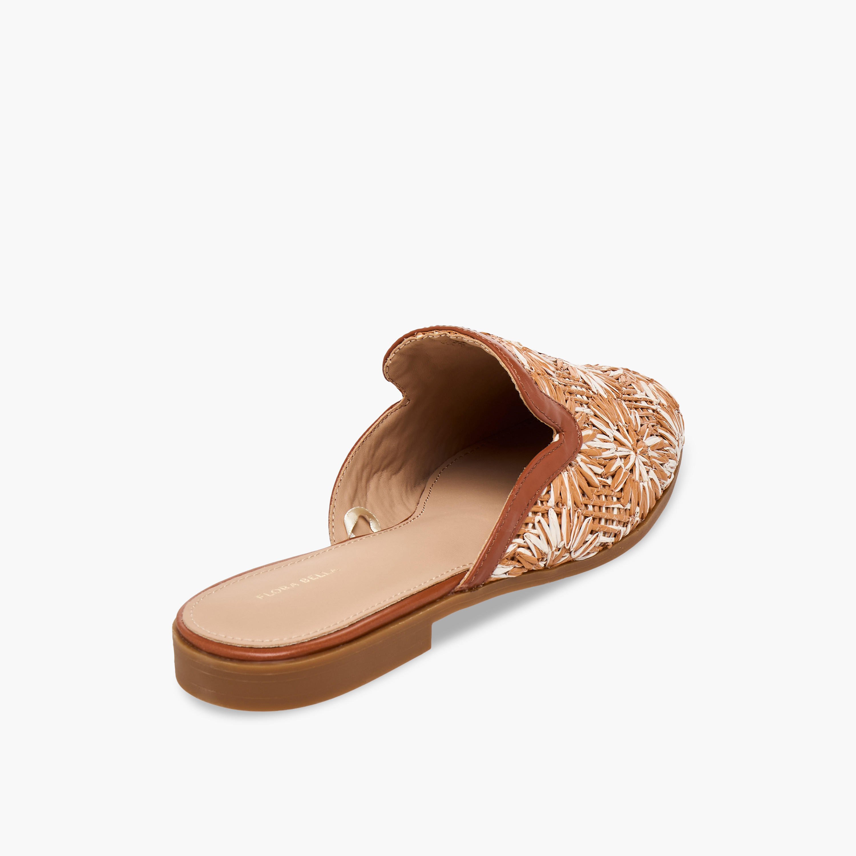 حذاء ميول منسوج بارز الملمس للنساء من فلورا بيلا-women-shoes-flats-mules-image-6