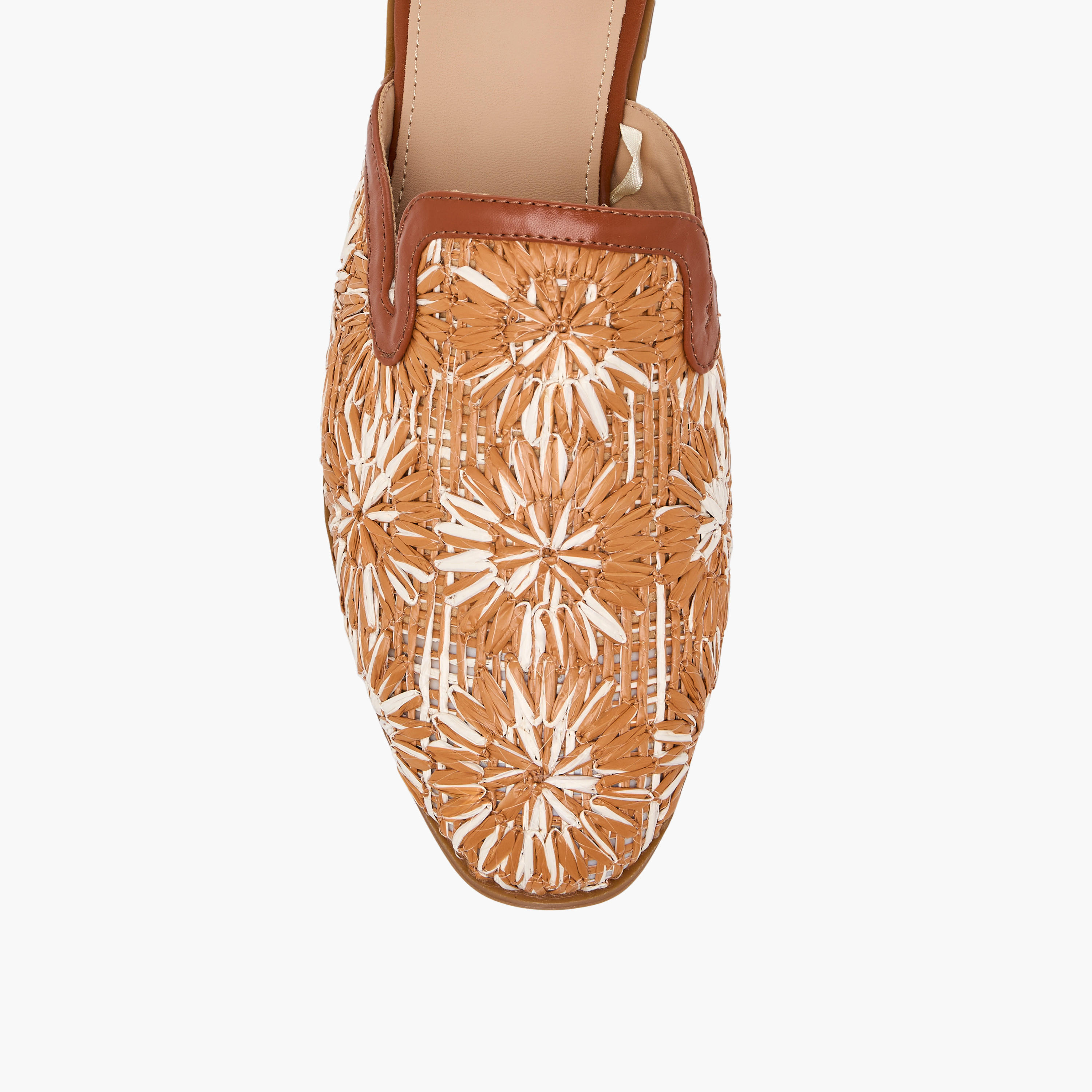 حذاء ميول منسوج بارز الملمس للنساء من فلورا بيلا-women-shoes-flats-mules-image-7