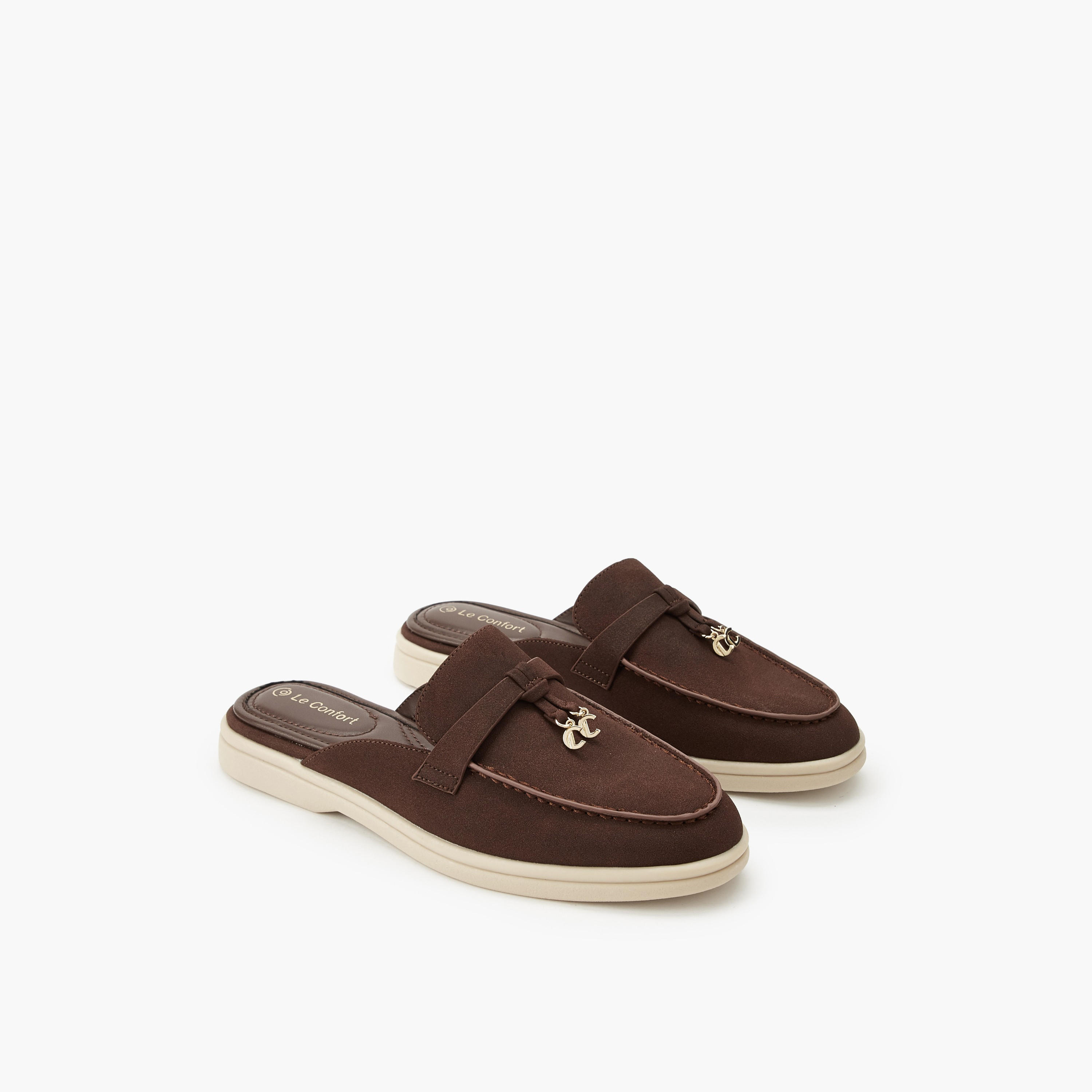 حذاء ميول بزينة معدنية للنساء من لو كونفورت-women-shoes-flats-mules-image-1
