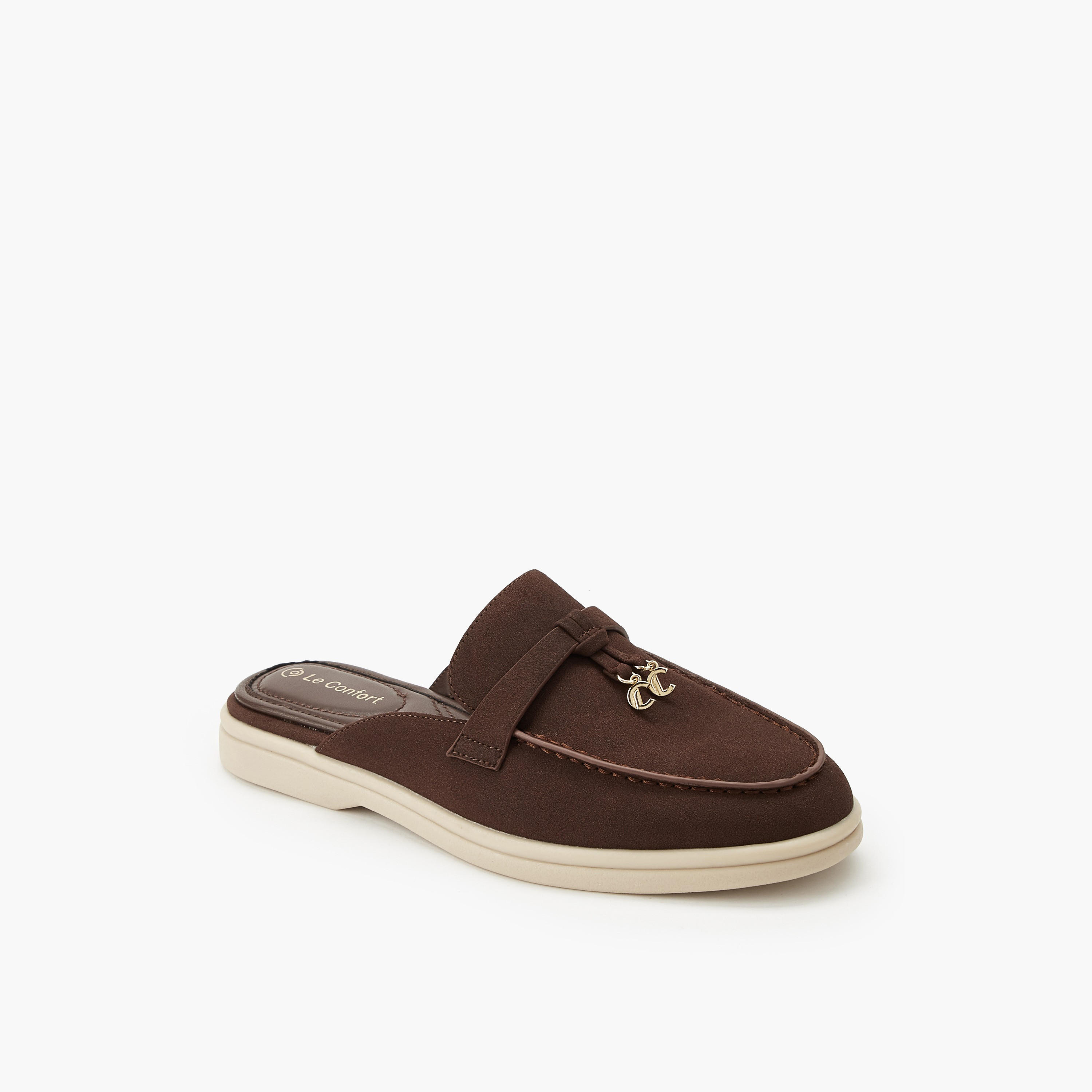 حذاء ميول بزينة معدنية للنساء من لو كونفورت-women-shoes-flats-mules-image-2