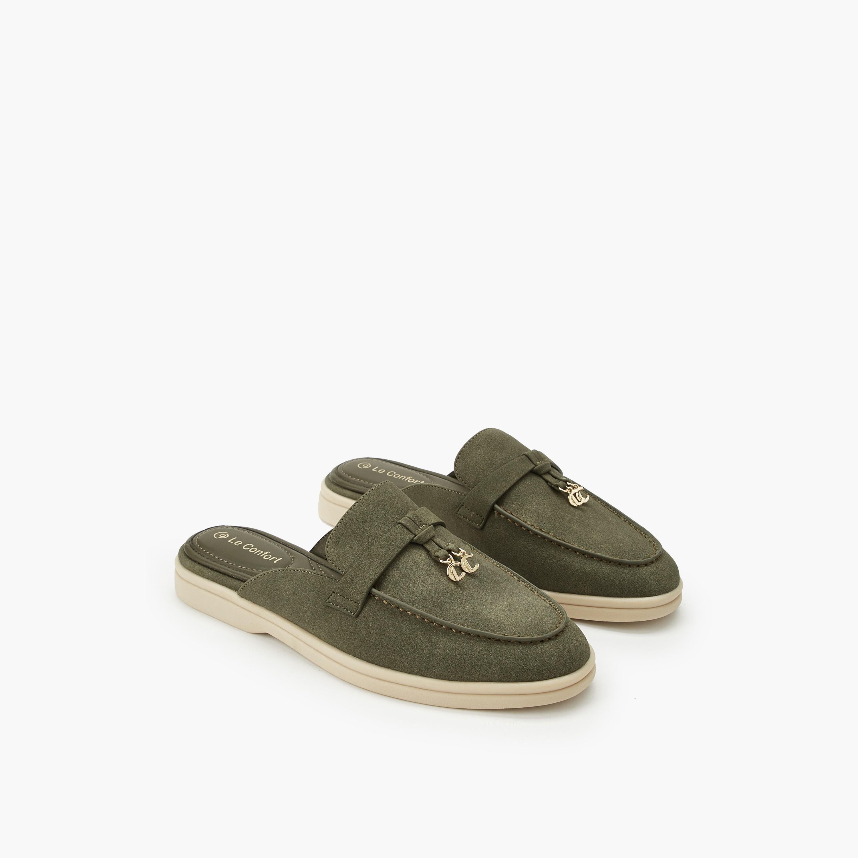 حذاء ميول بزينة معدنية للنساء من لو كونفورت-women-shoes-flats-mules-image-1