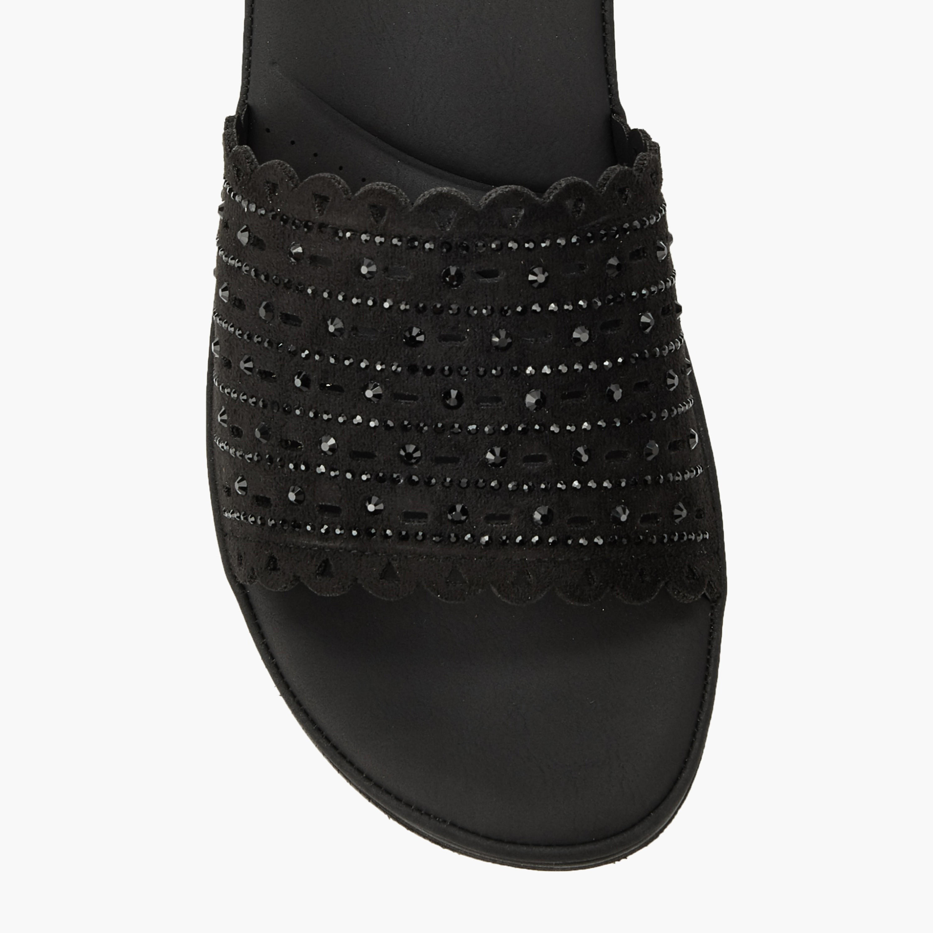 Le Confort Women Laser Cut Embellished Sandals-women-shoes-flats-sandals-image-4