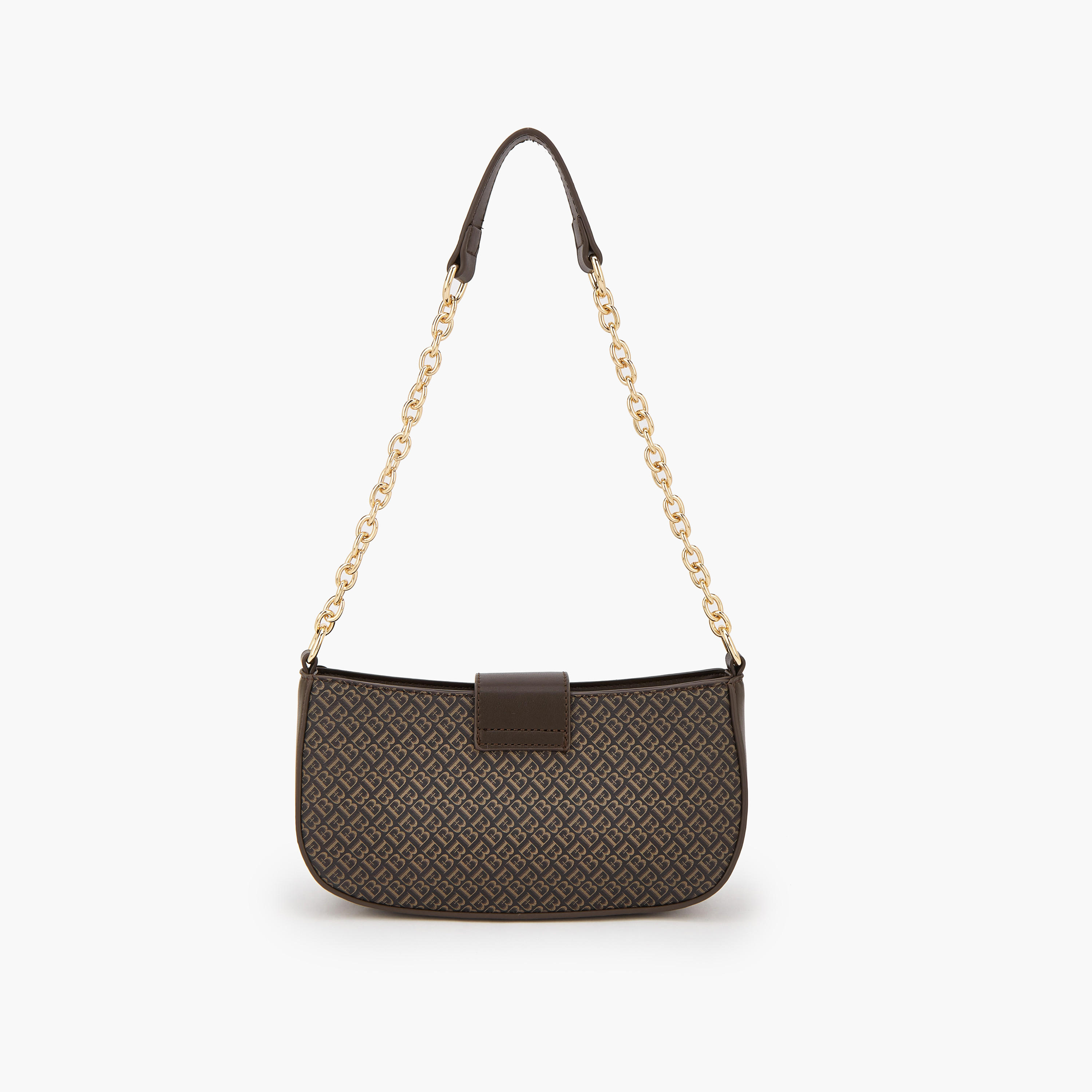 Flora Bella Monogram Print Shoulder Bag with Magnetic Snap Closure-women-bagsandwallets-handbags-image-4