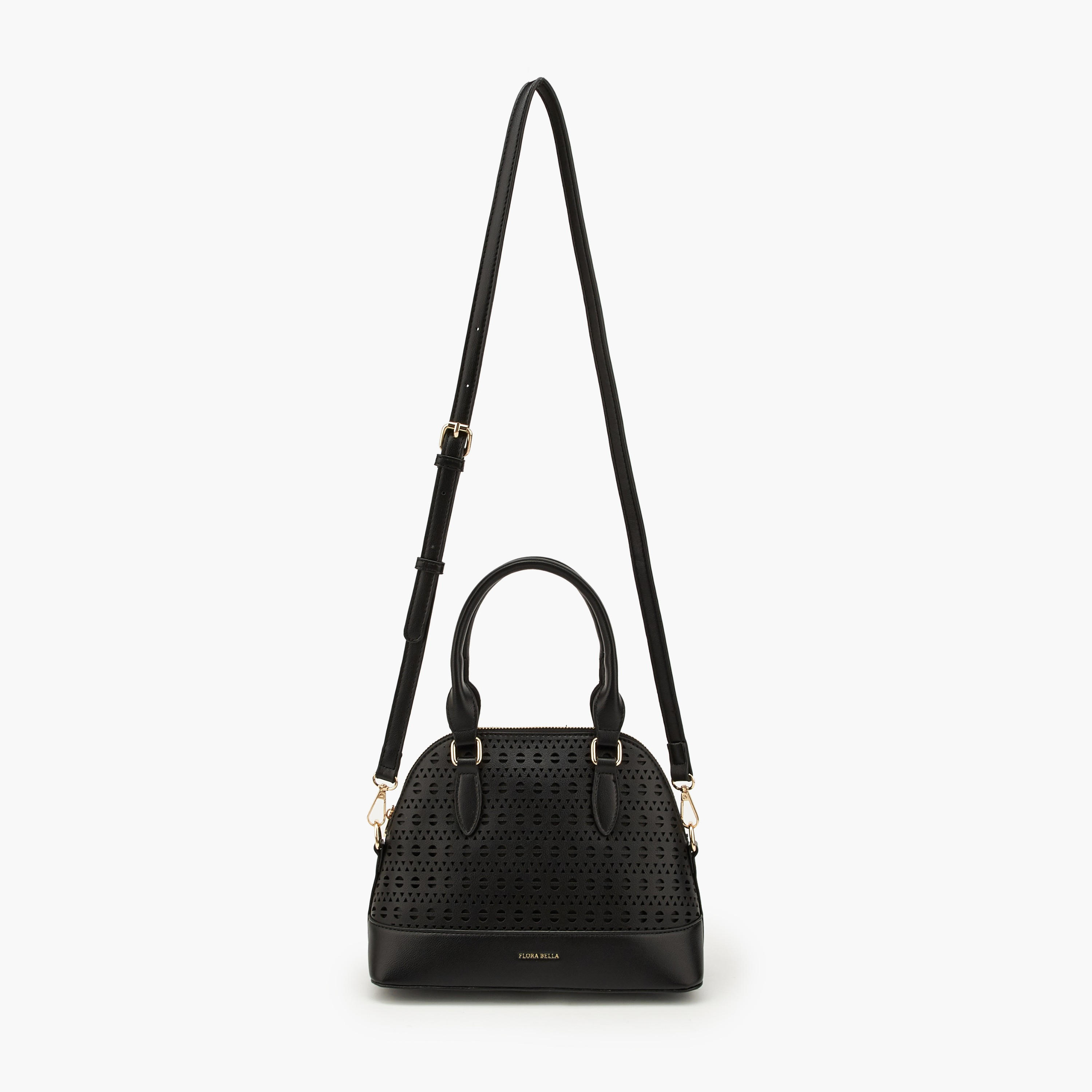 Flora Bella Laser Cut Satchel Bag with Detachable Strap-women-bagsandwallets-handbags-image-6