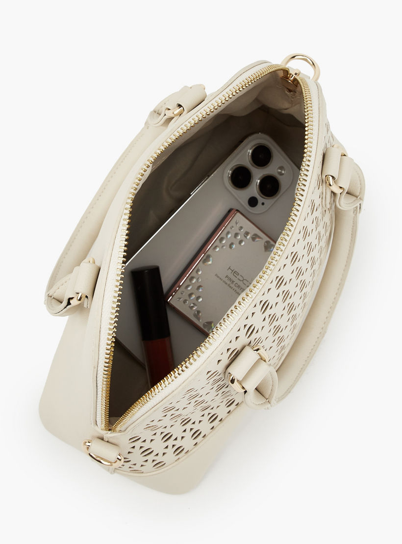 Flora Bella Laser Cut Satchel Bag with Detachable Strap-women-bagsandwallets-handbags-image-7