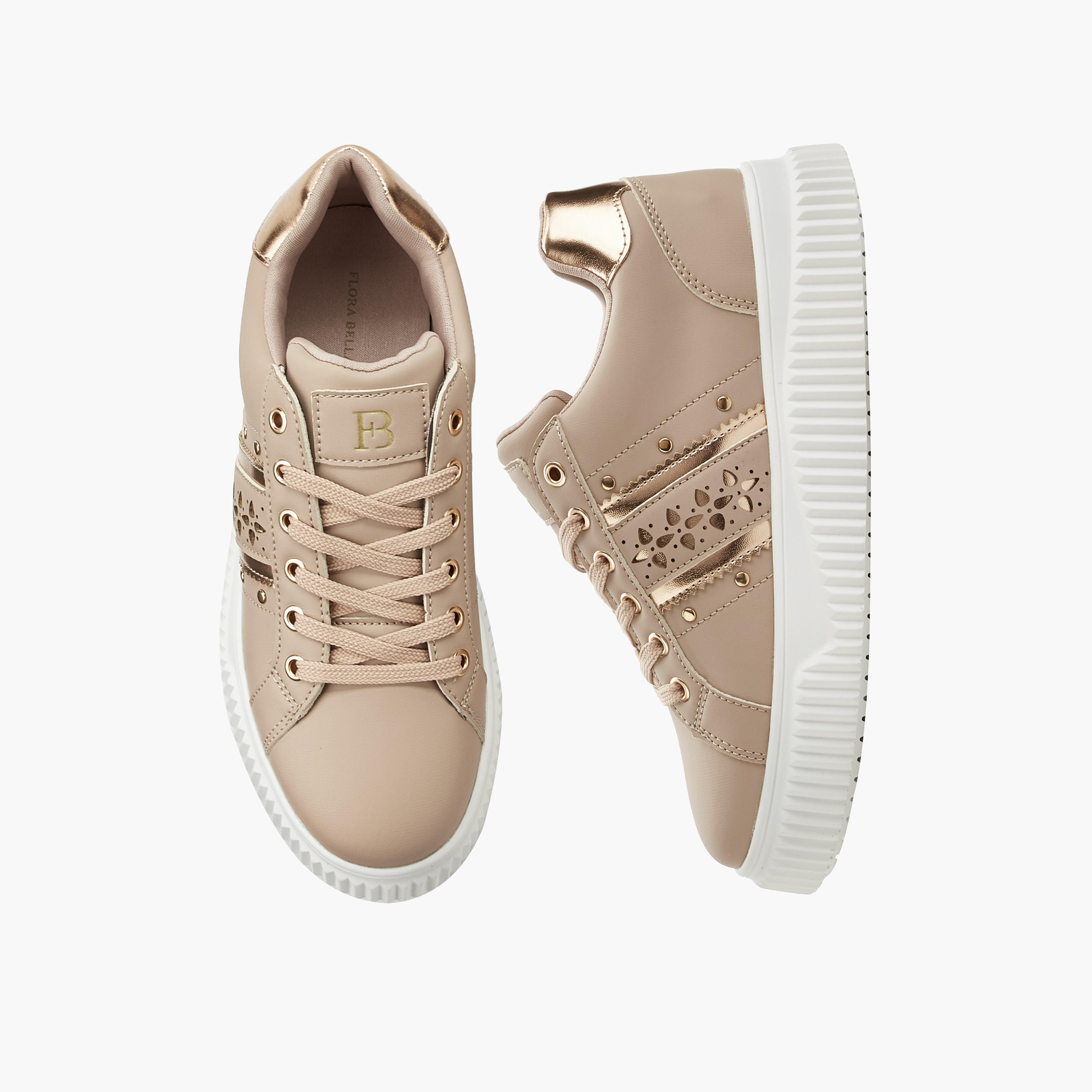 حذاء سنيكرز برباط إغلاق للنساء من فلورا بيلا-women-shoes-sneakers-image-1