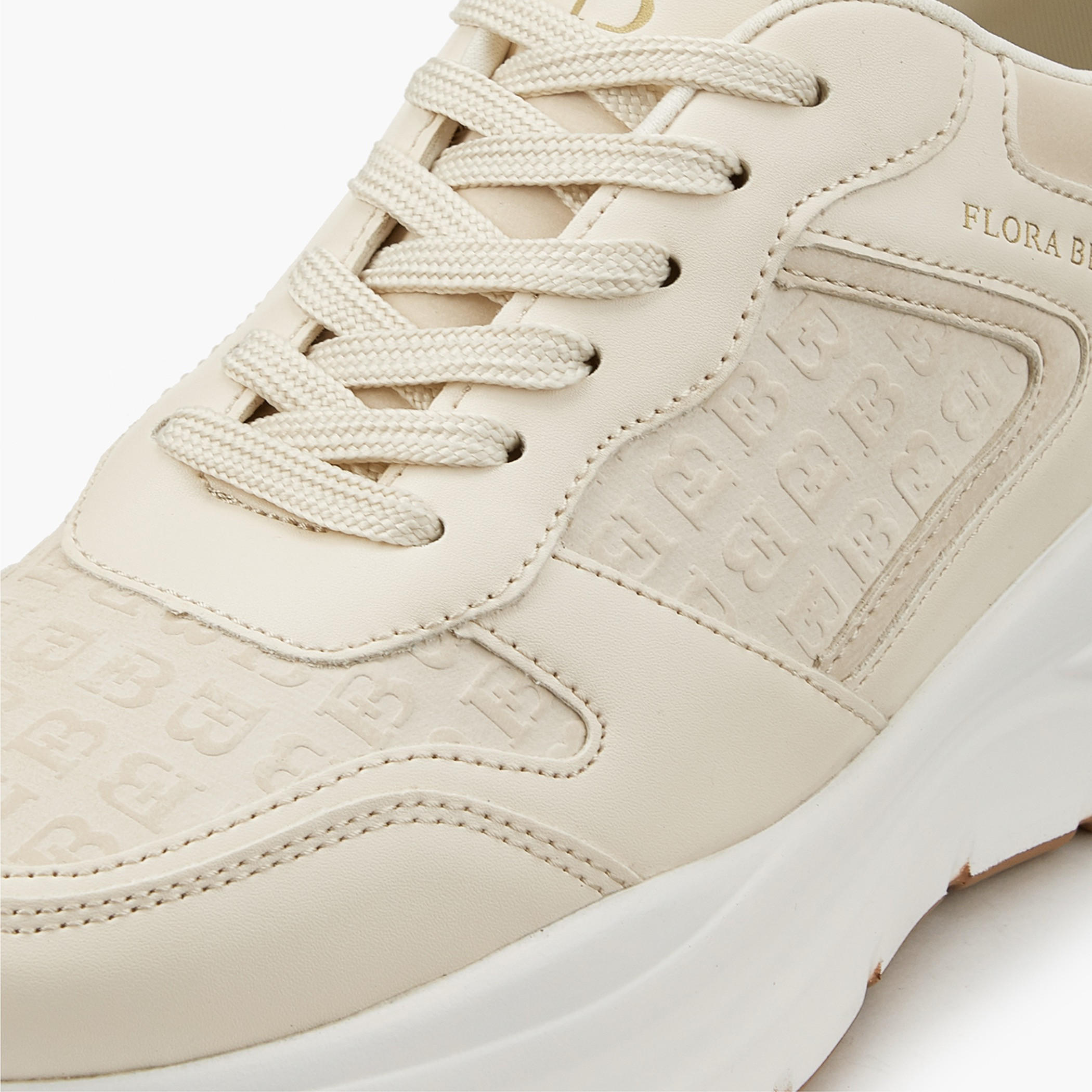 Flora Bella Monogram Embossed Sneakers with Hook and Loop Closure-women-shoes-sneakers-image-4