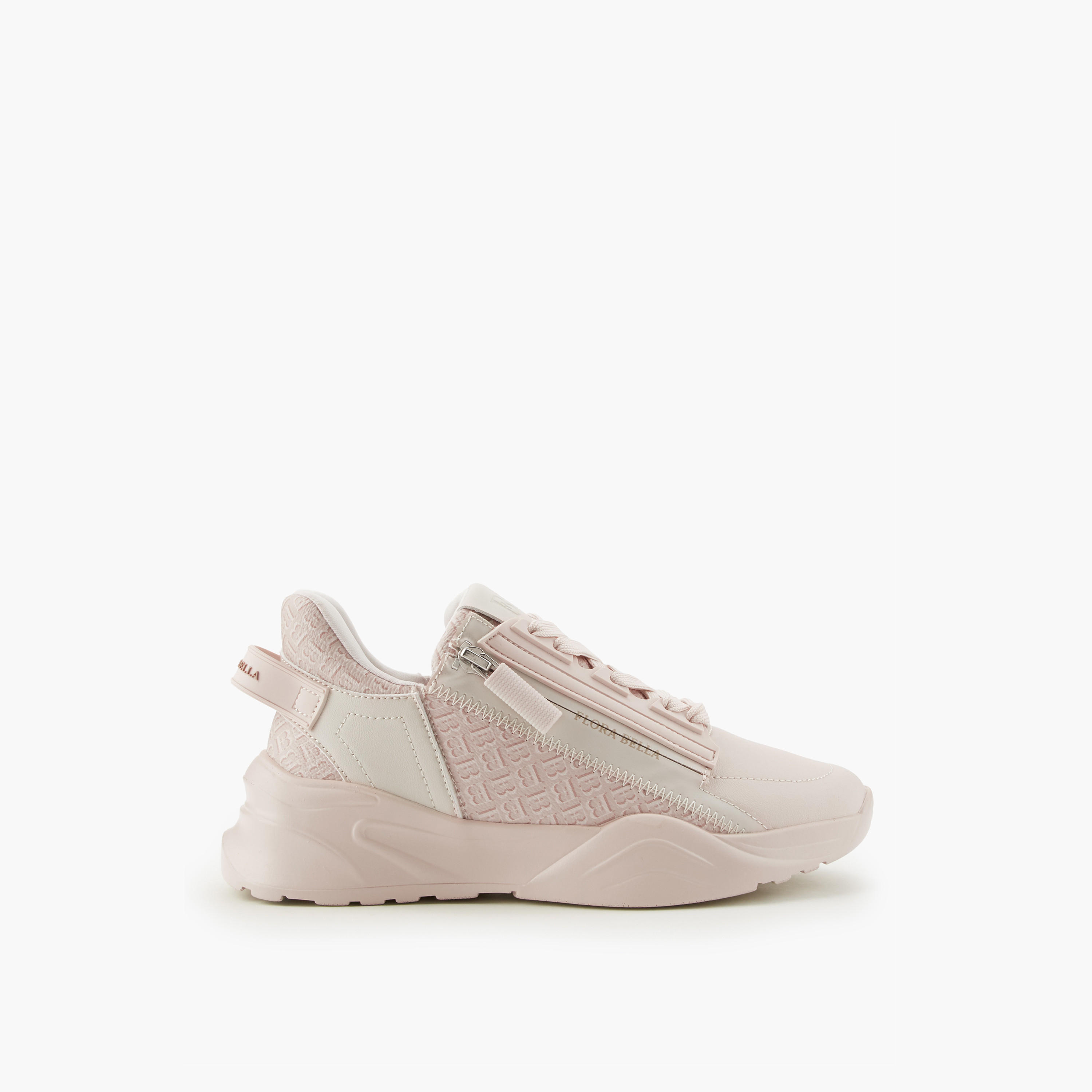حذاء سنيكرز برباط إغلاق وطبعات مونوجرام من فلورا بيلا-women-shoes-sneakers-image-2