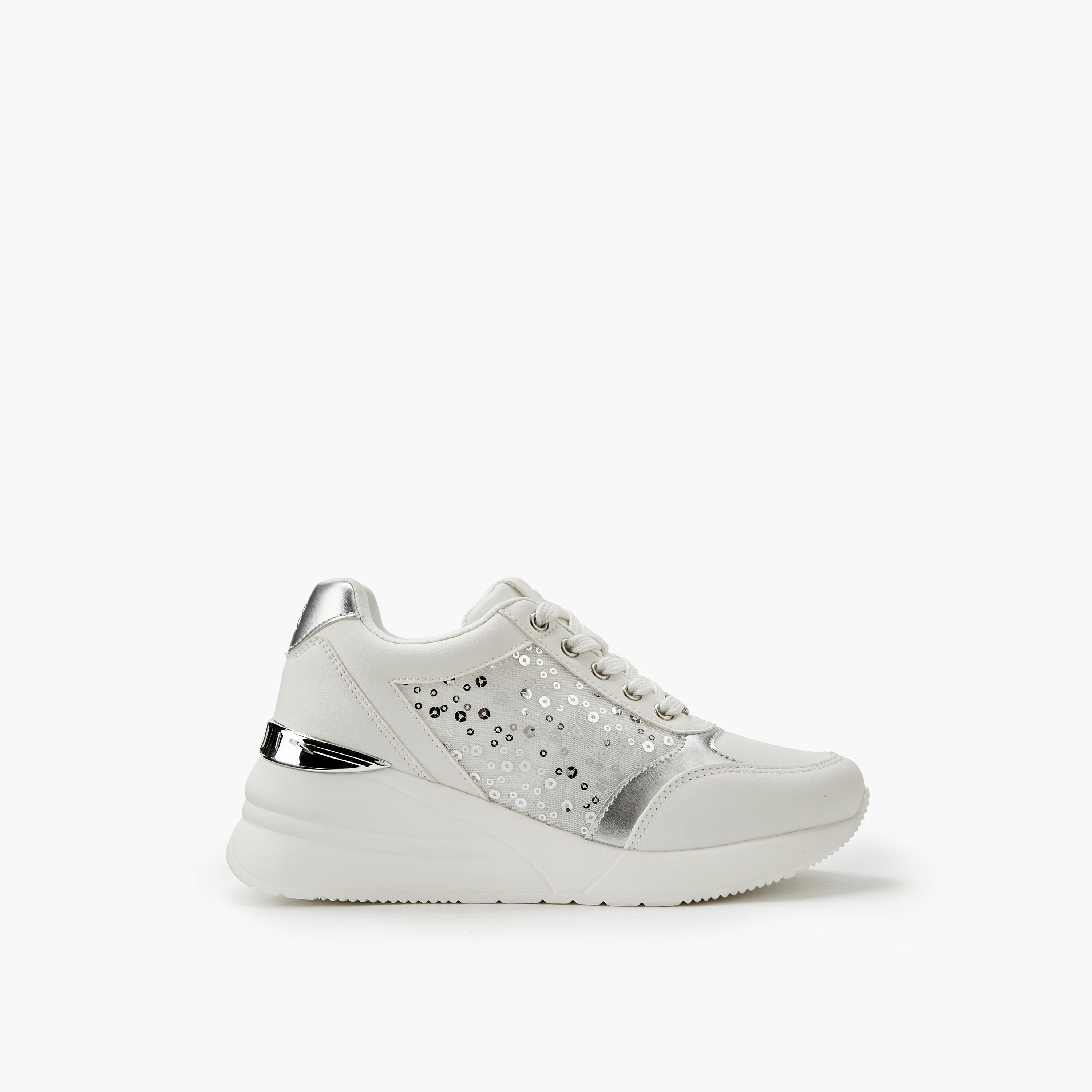 حذاء سنيكرز بطول الكاحل ورباط إغلاق للنساء من فلورا بيلا-women-shoes-sneakers-image-2
