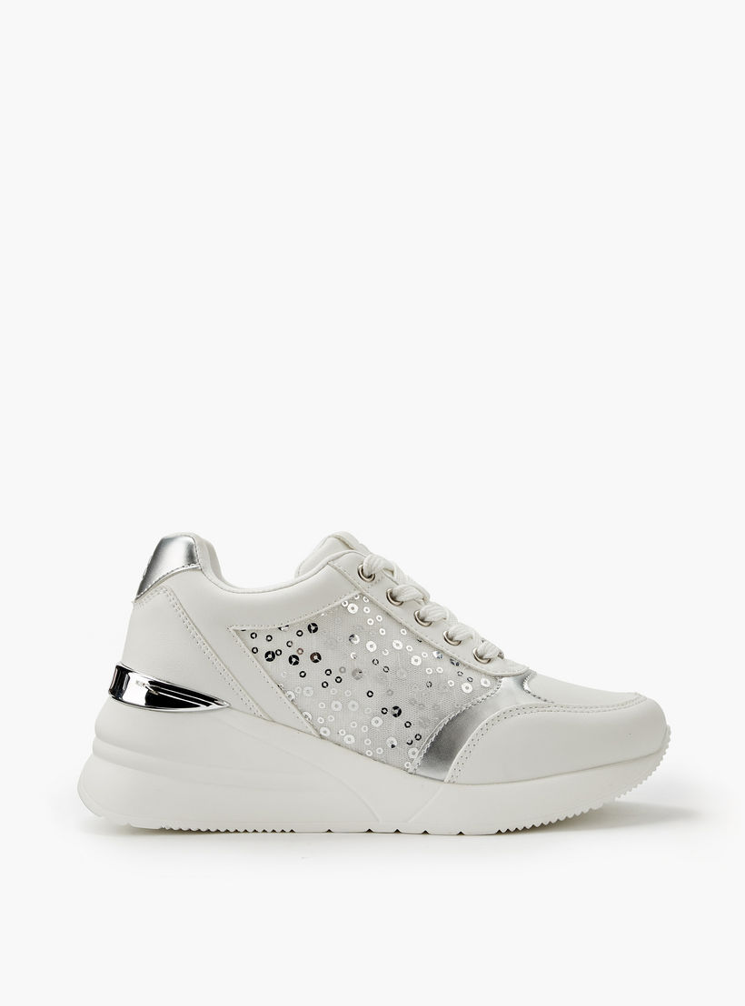 حذاء سنيكرز بطول الكاحل ورباط إغلاق للنساء من فلورا بيلا-women-shoes-sneakers-image-2