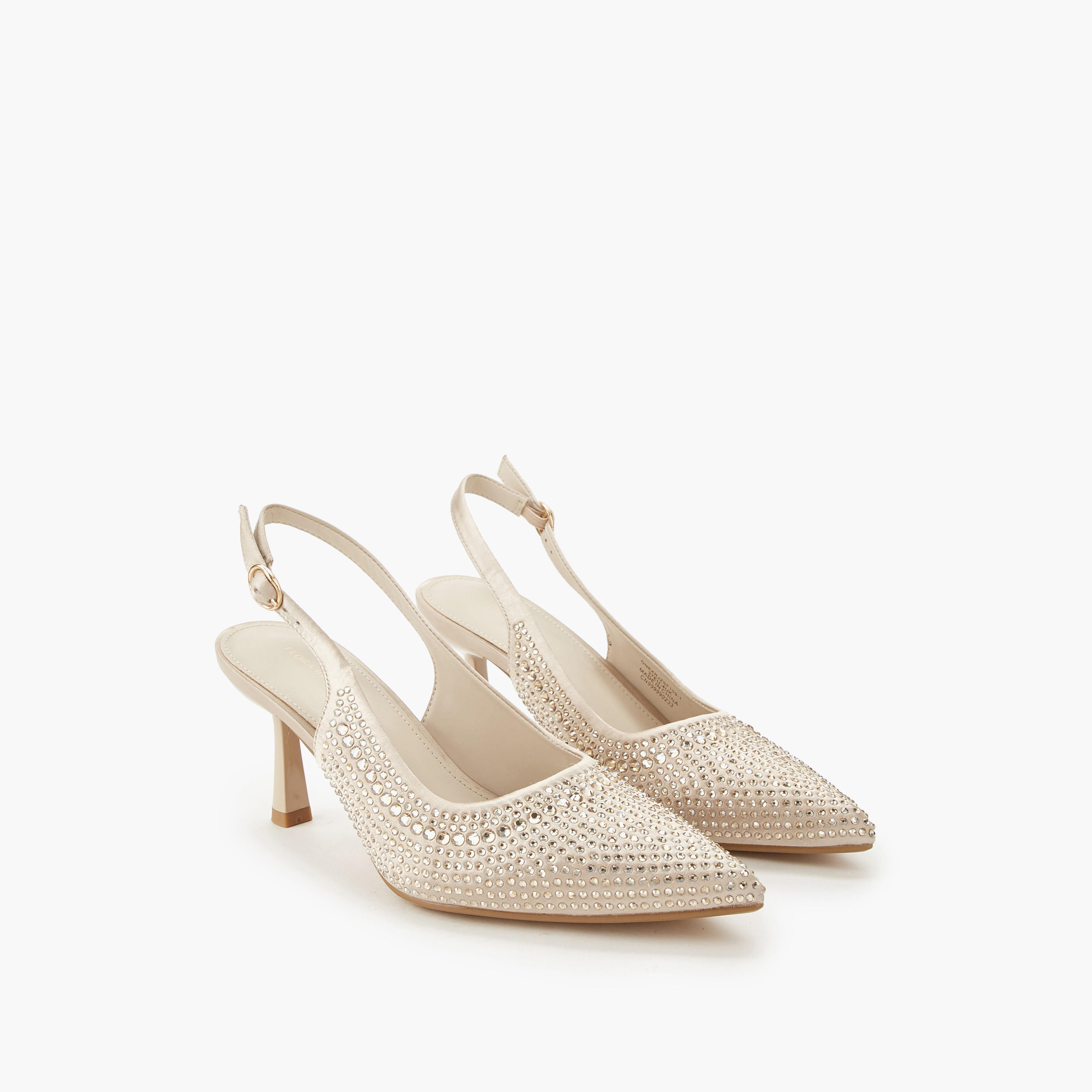 حذاء مزيّن سهل الارتداء بكعب ستيليتو من فلورا بيلا-women-shoes-heels-image-1