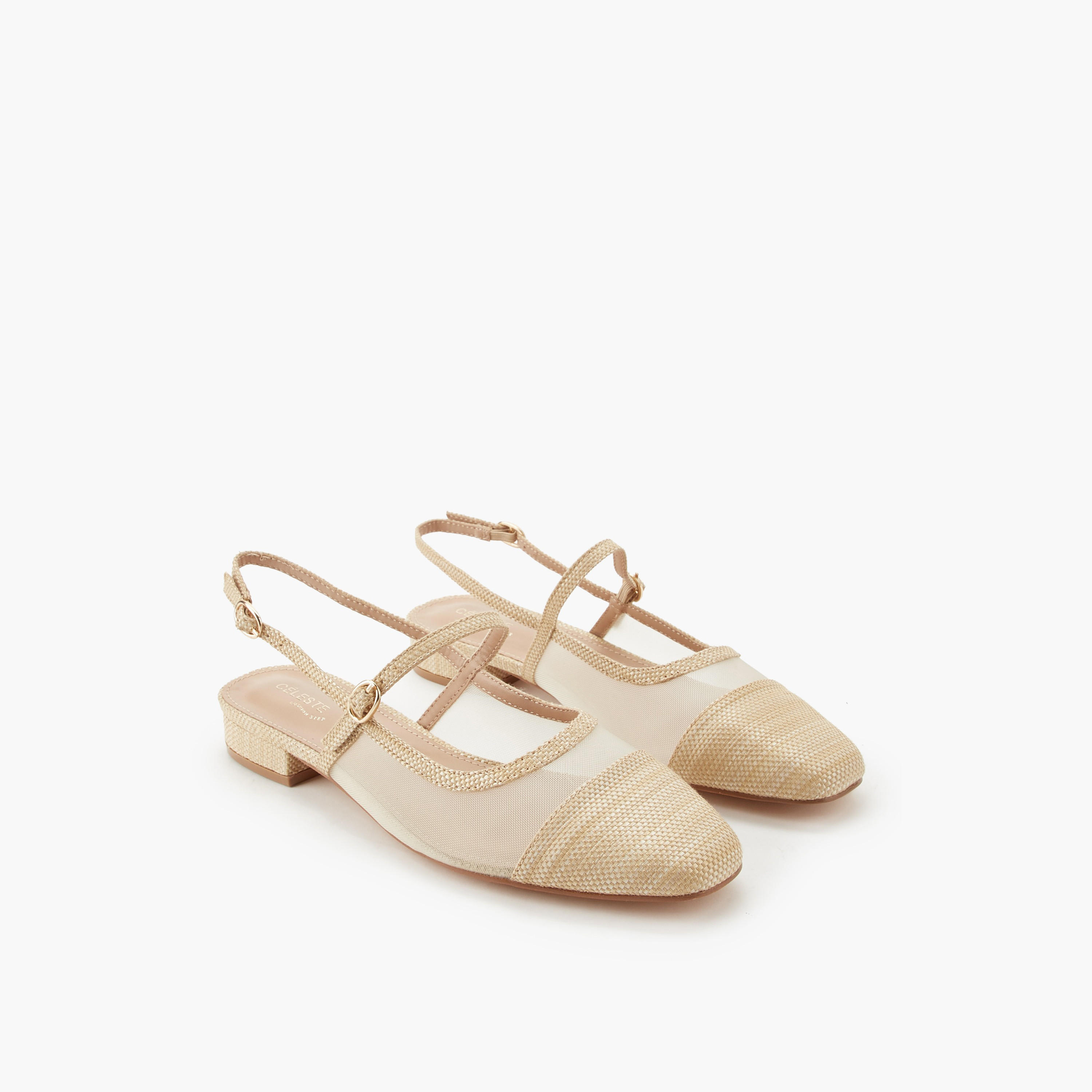 Celeste Women Textured Buckle Closure Sandals-women-shoes-flats-sandals-image-1