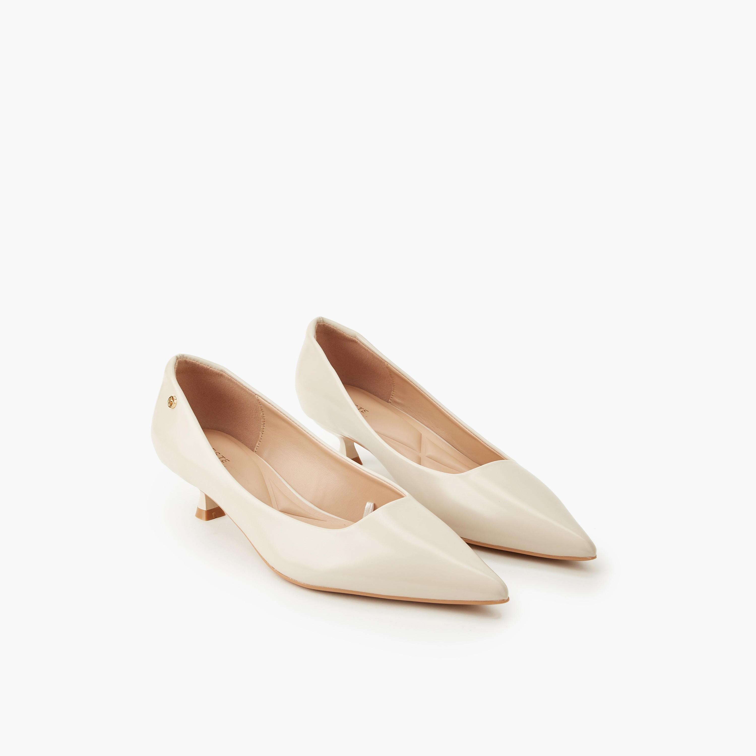حذاء بمقدمة مدببة وكعب صغير للنساء من سيليست-women-shoes-heels-image-1