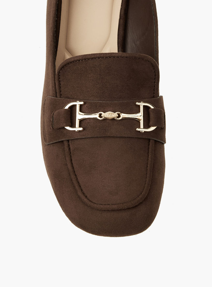 Celeste Women Plain Block Heel Loafers-women-shoes-heels-image-4