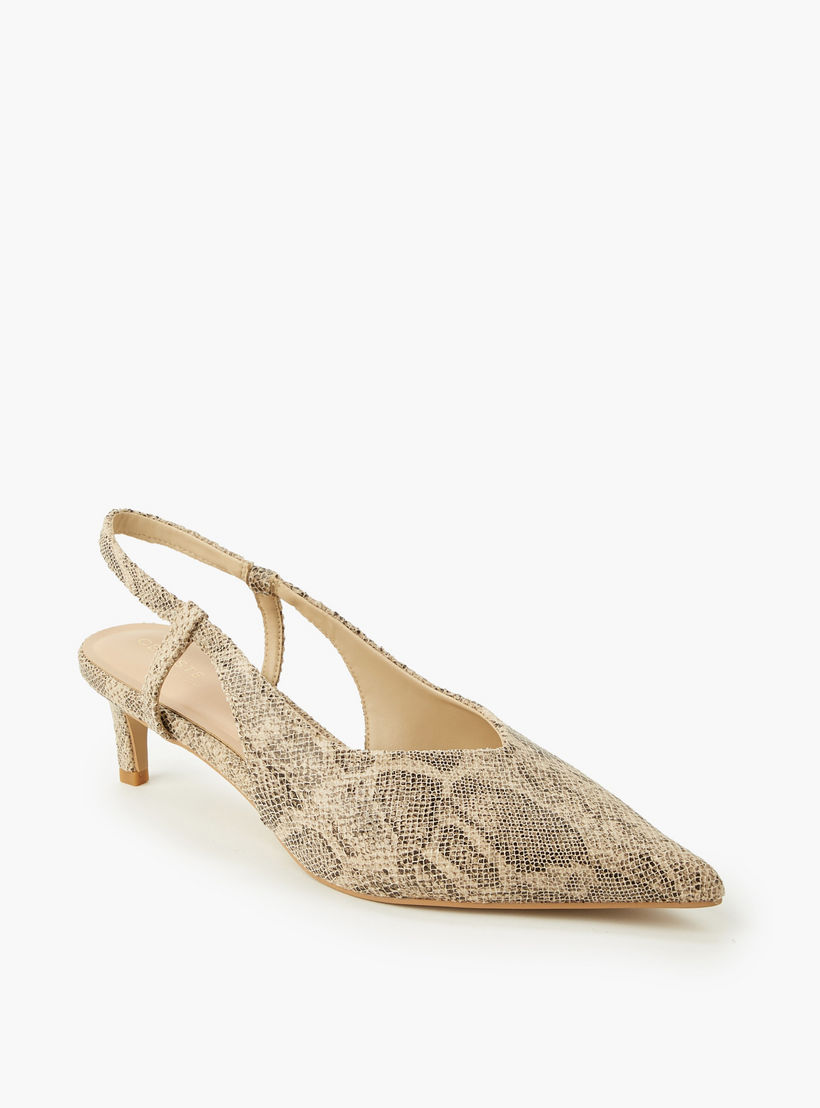 Celeste Women Textured Kitten Heel Slingback Shoes-women-shoes-heels-image-2