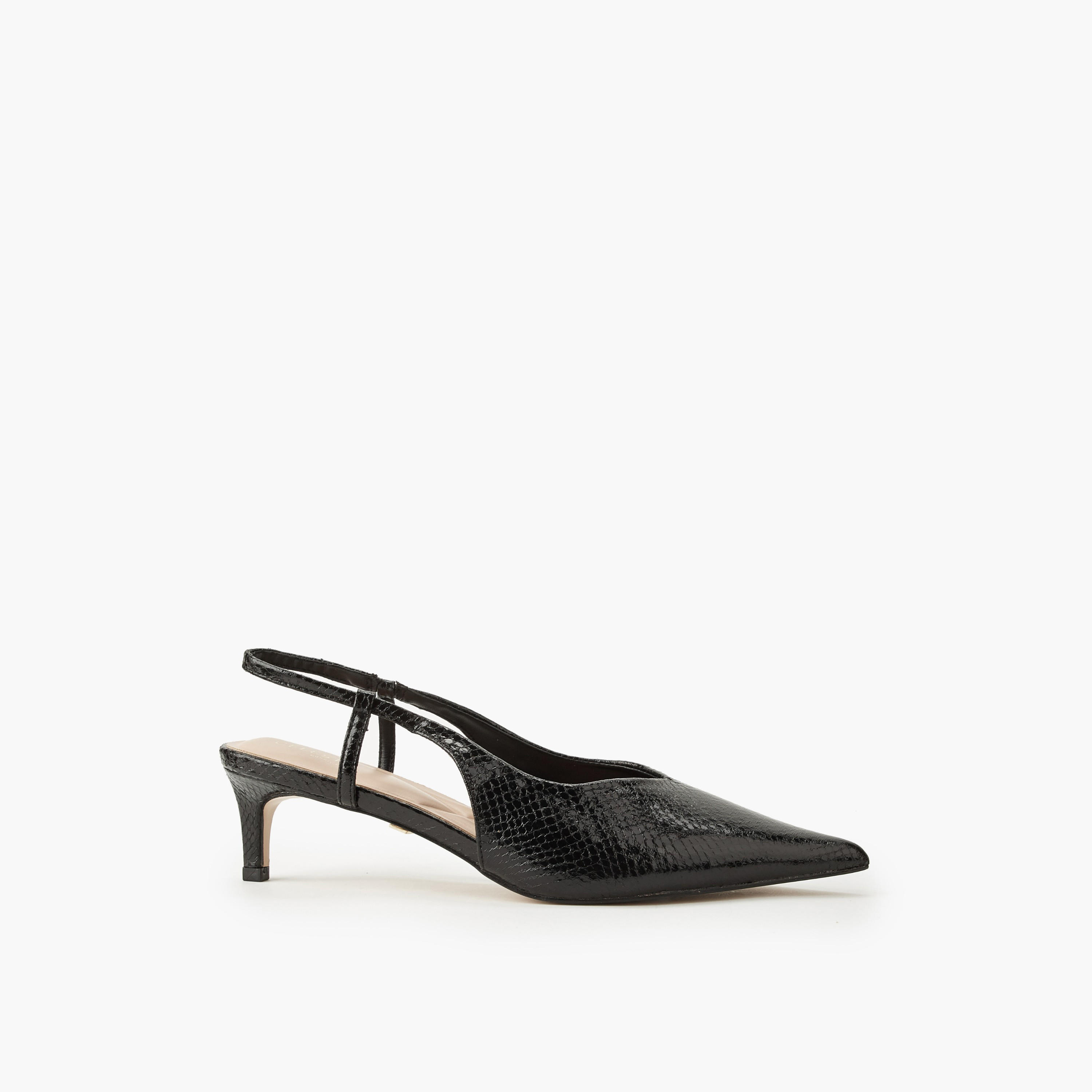 Celeste Women Textured Kitten Heel Slingback Shoes-women-shoes-heels-image-3