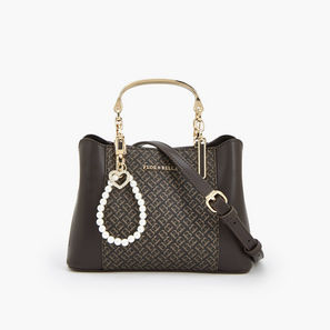 شنطة توتي بطبعات مونوجرام ودلاية لؤلؤ من فلورا بيلا-women-bagsandwallets-handbags-image-1