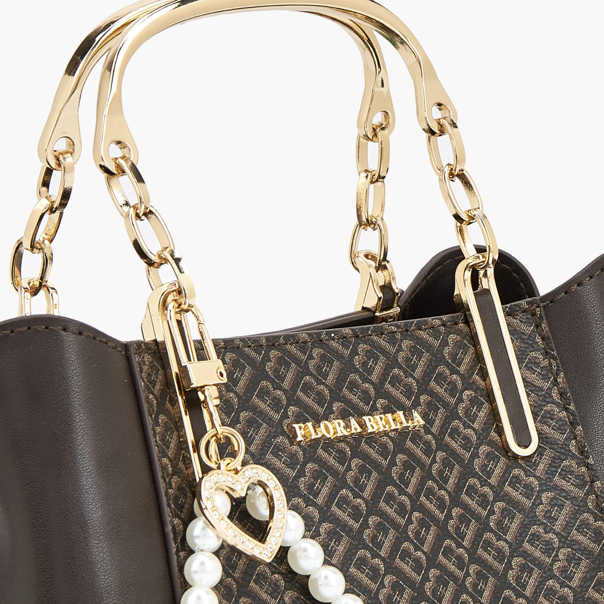 شنطة توتي بطبعات مونوجرام ودلاية لؤلؤ من فلورا بيلا-women-bagsandwallets-handbags-image-4