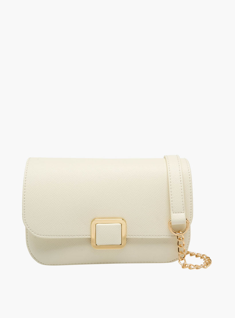 شنطة كروس بودي بارزة الملمس بحزام سلسلة قابل للفصل من فلورا بيلا-women-bagsandwallets-handbags-image-1